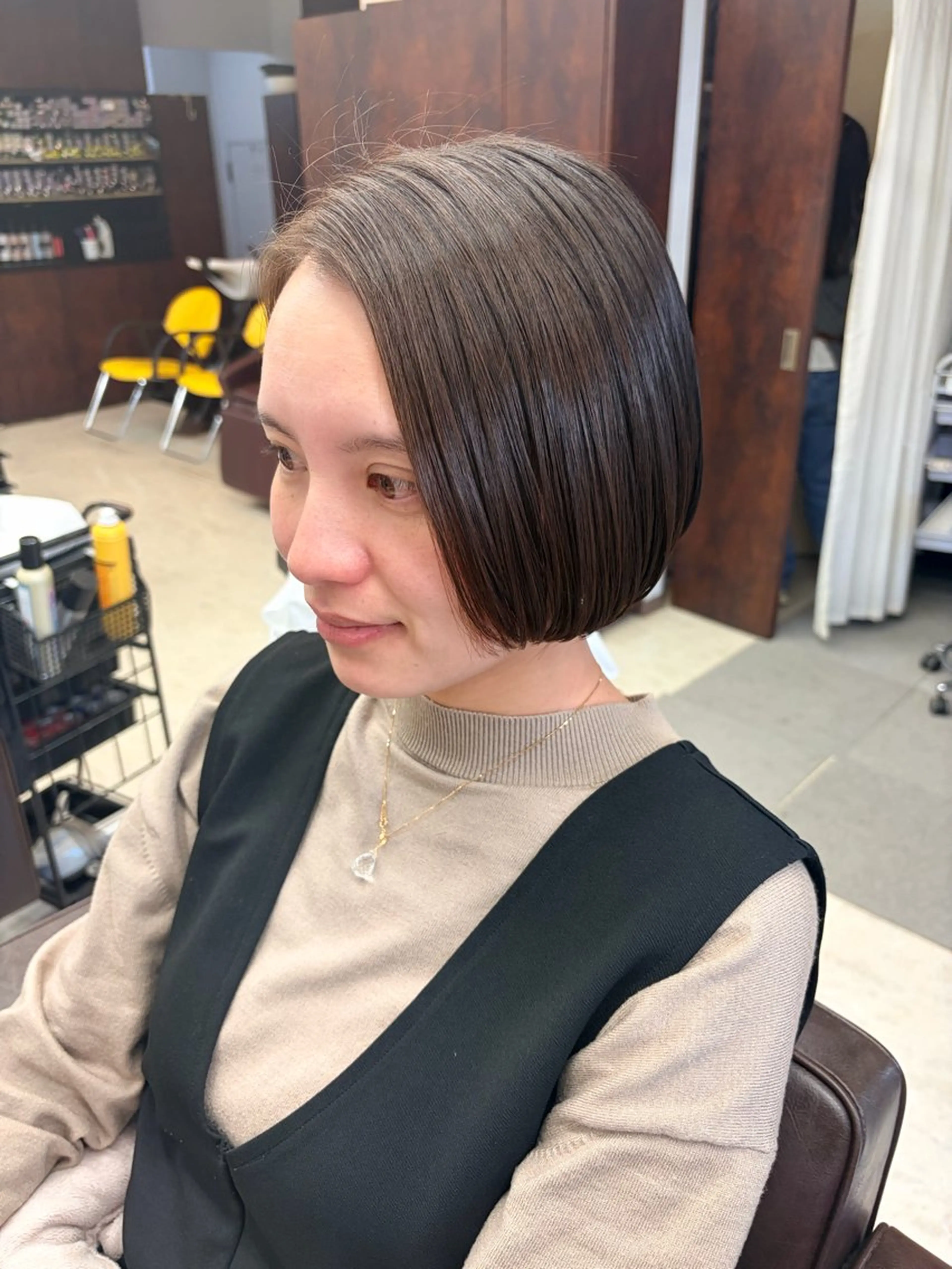 ショート パーマ ヘアアレンジ 縮毛矯正 Crescere所属・小島 凜のヘアスタイル