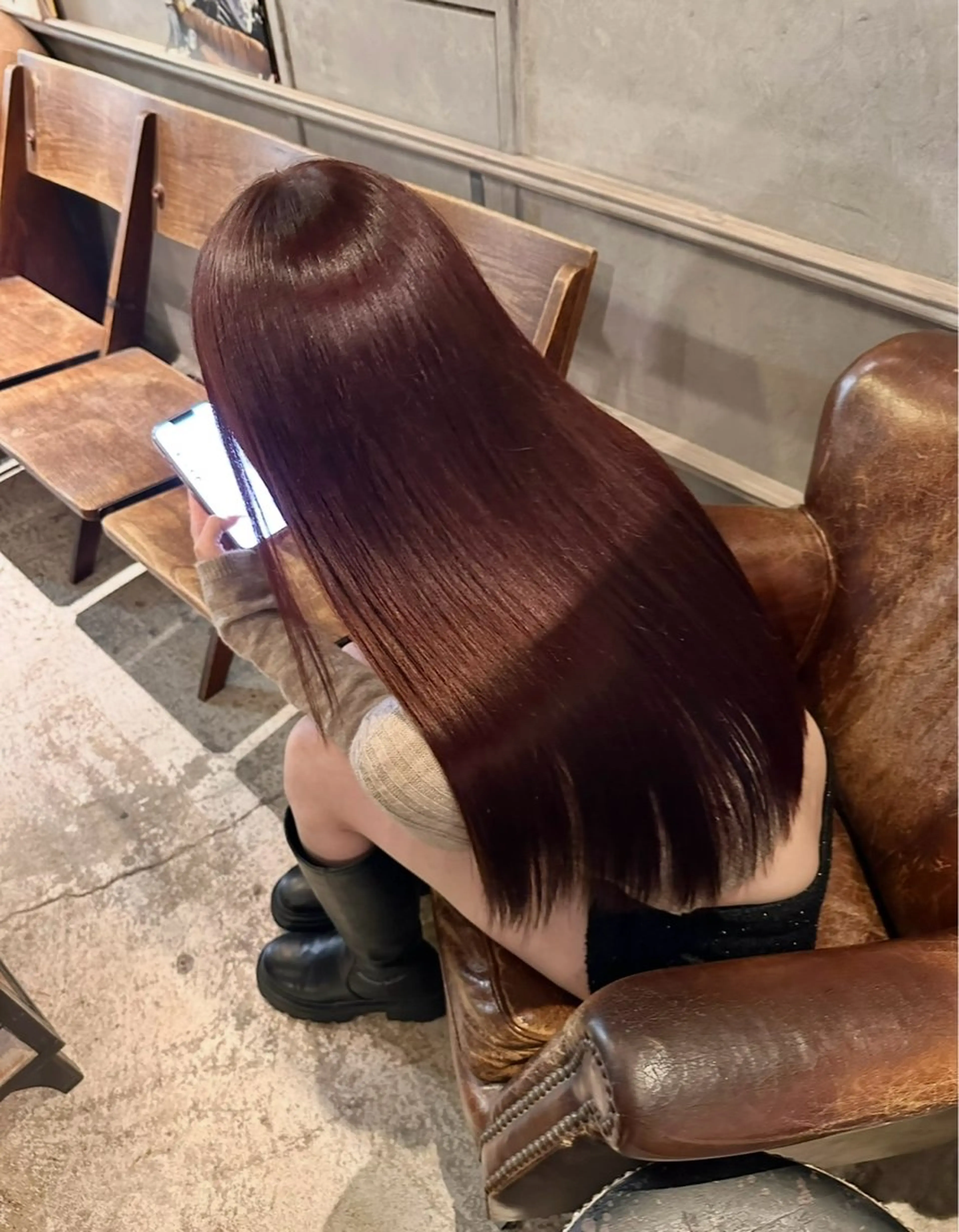 カット+ブリーチなしダブルカラー🫶🏻✨+1ステップトリートメントの写真