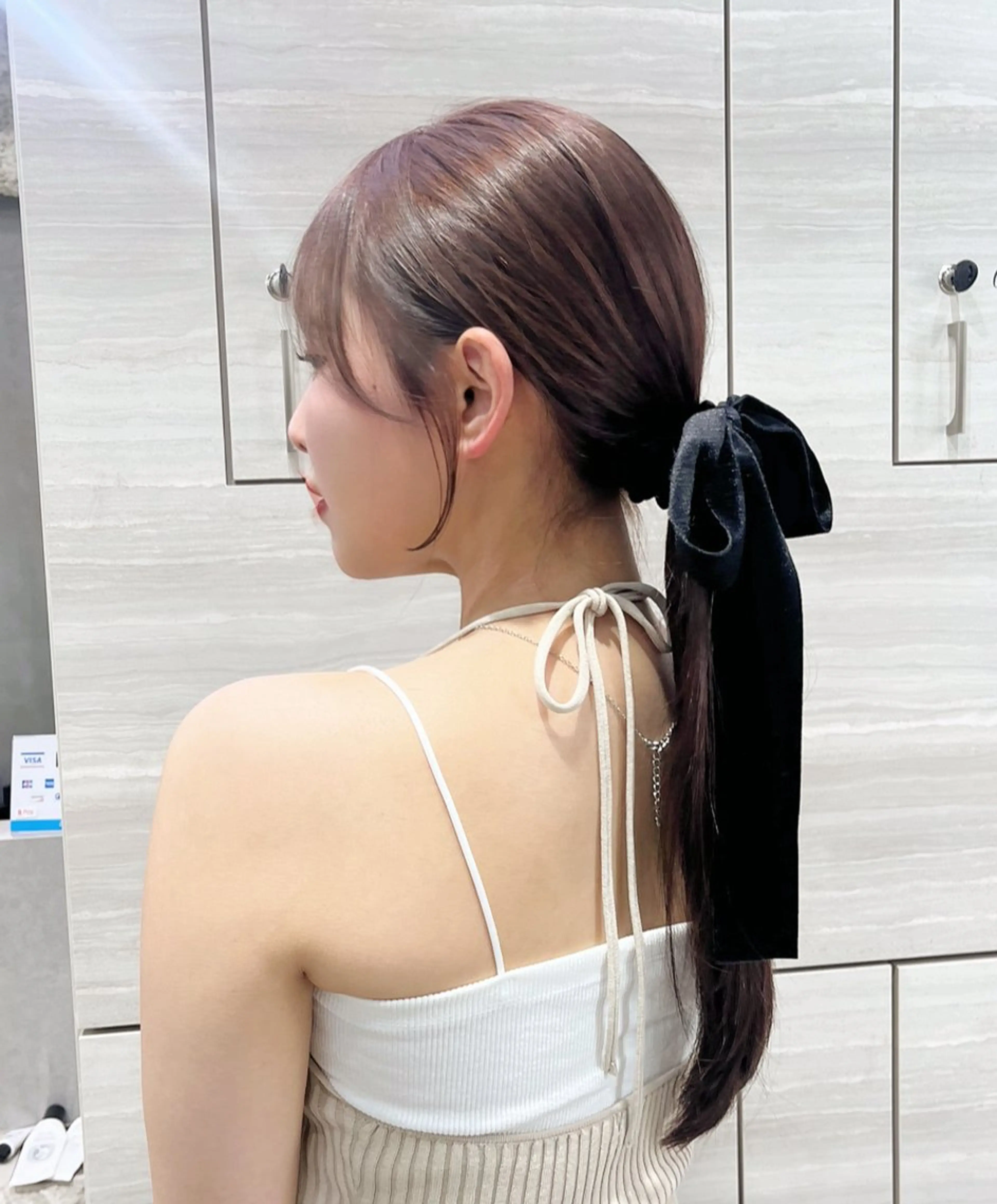 ロング カラー カット ナツミ/透明感カラー /酸性ストレートのヘアスタイル