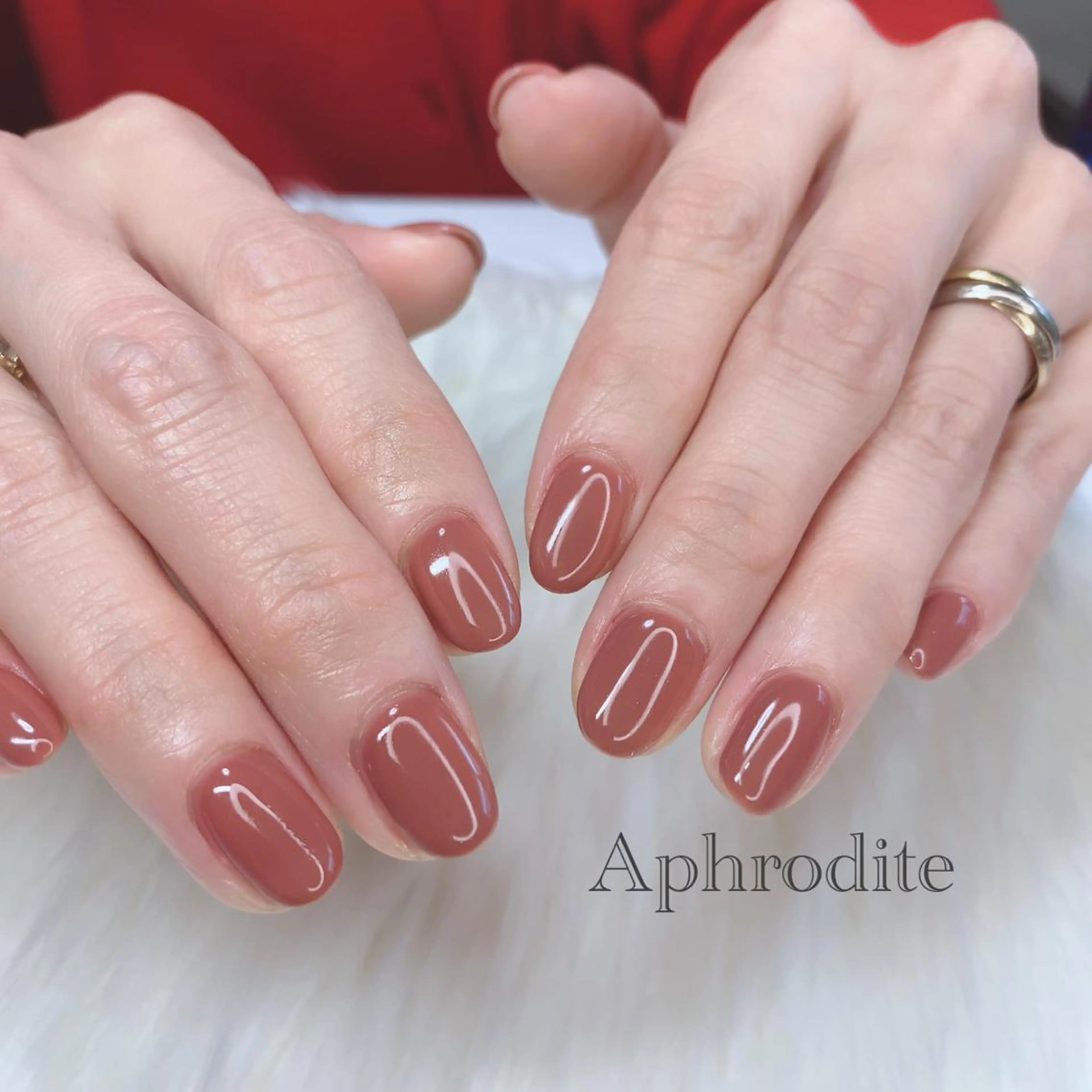 ネイル ジェルネイル シンプルネイル Aphrodite パラジェル認定サロンのネイルデザイン