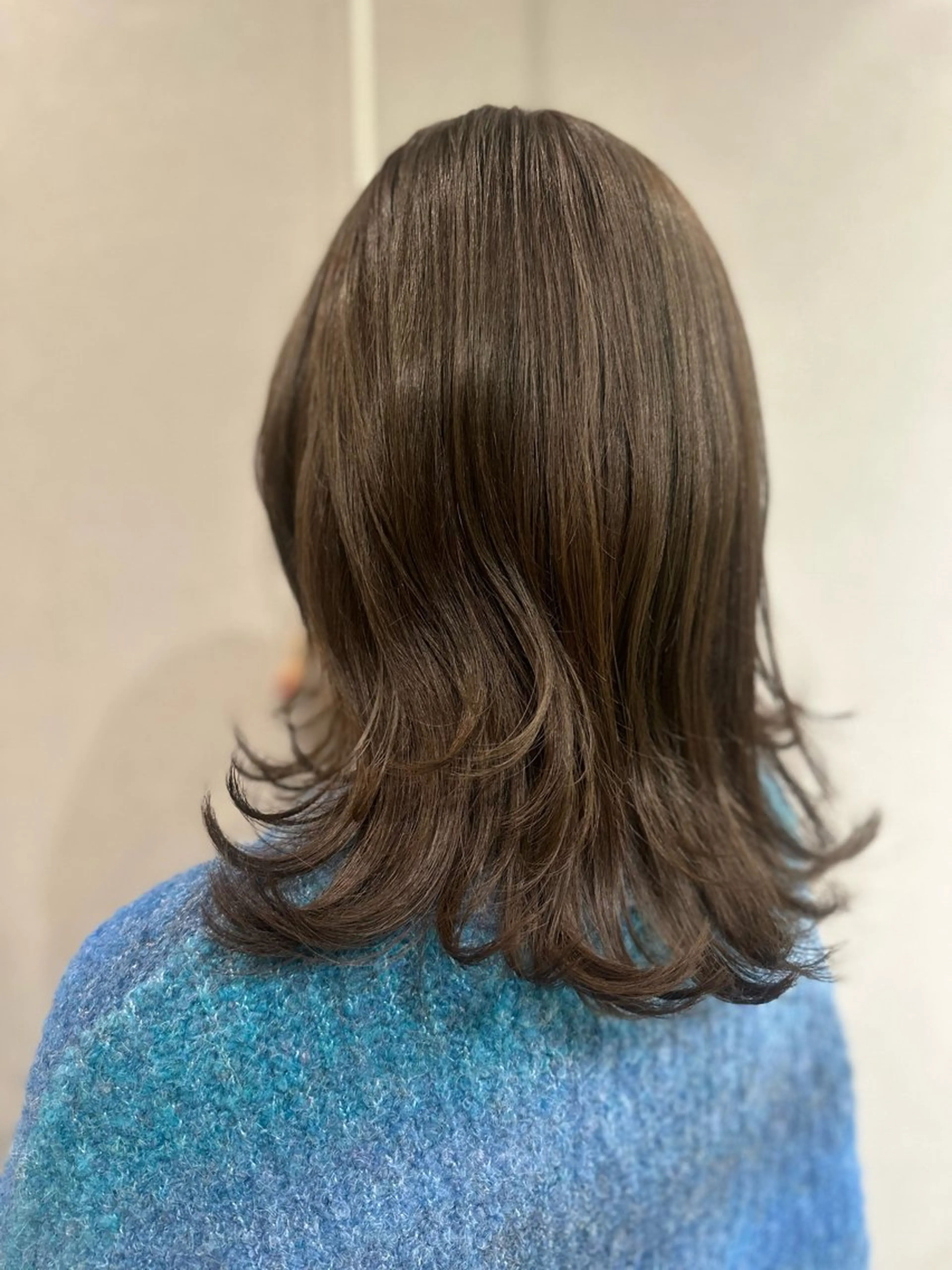 セミロング カラー カット ヘアカラー トリートメント K Harukaのヘアスタイル