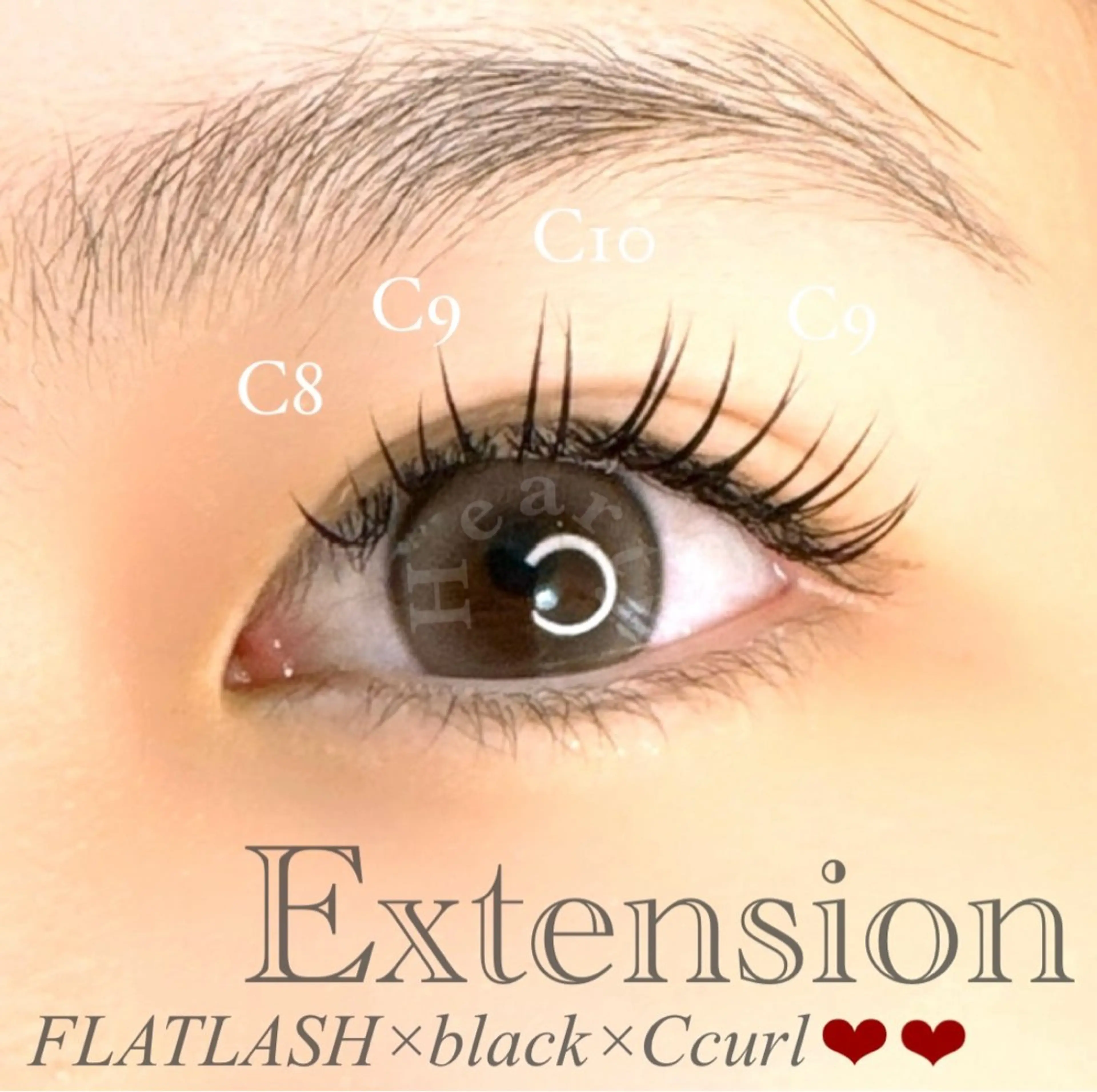 マツエク・マツパ マツエク Hearty 上田さやかのマツエク・マツパデザイン