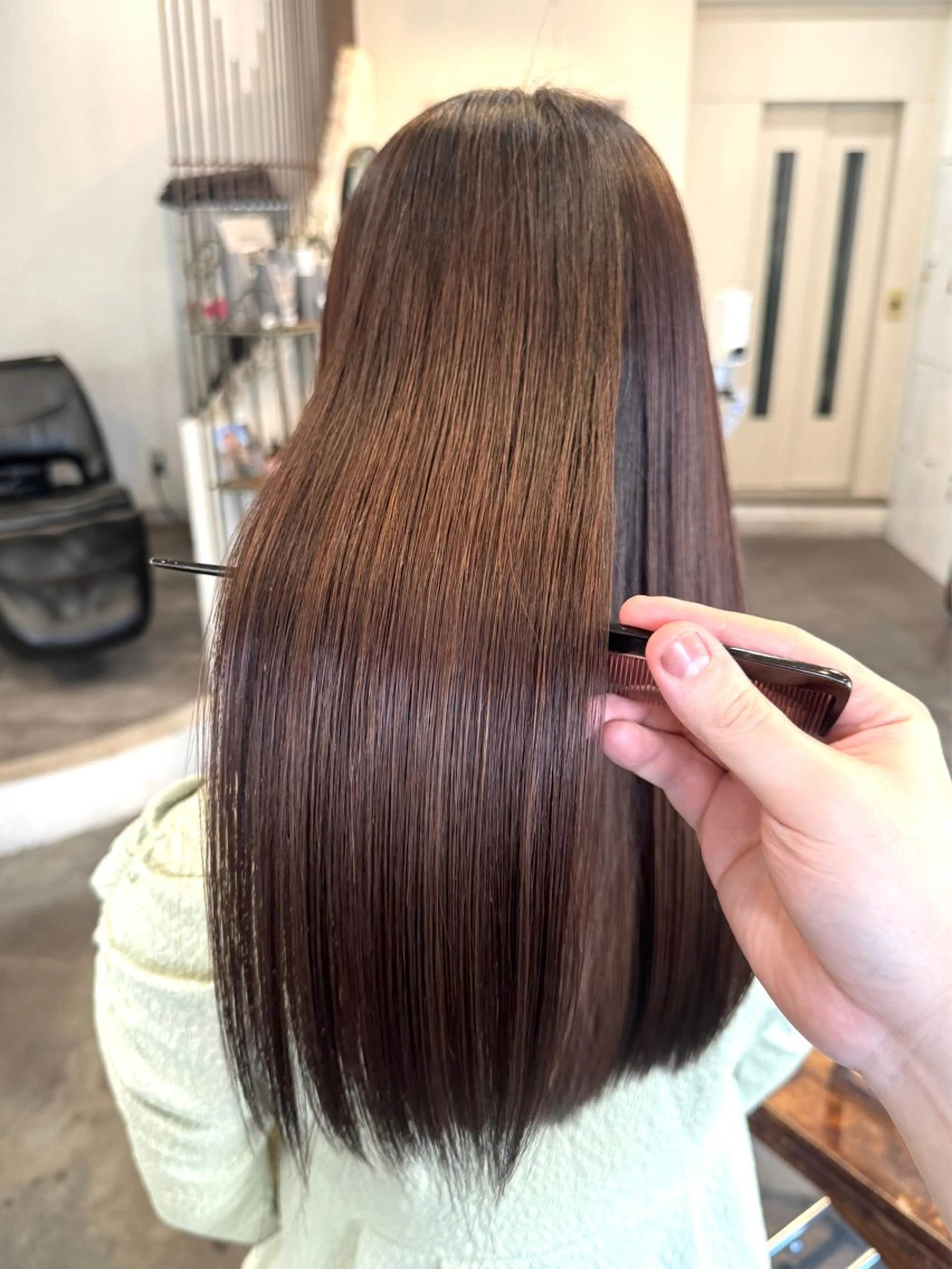 【⭐️1日1名様限定！⭐️】艶カラー＋カット＋ケラチントリートメントの写真