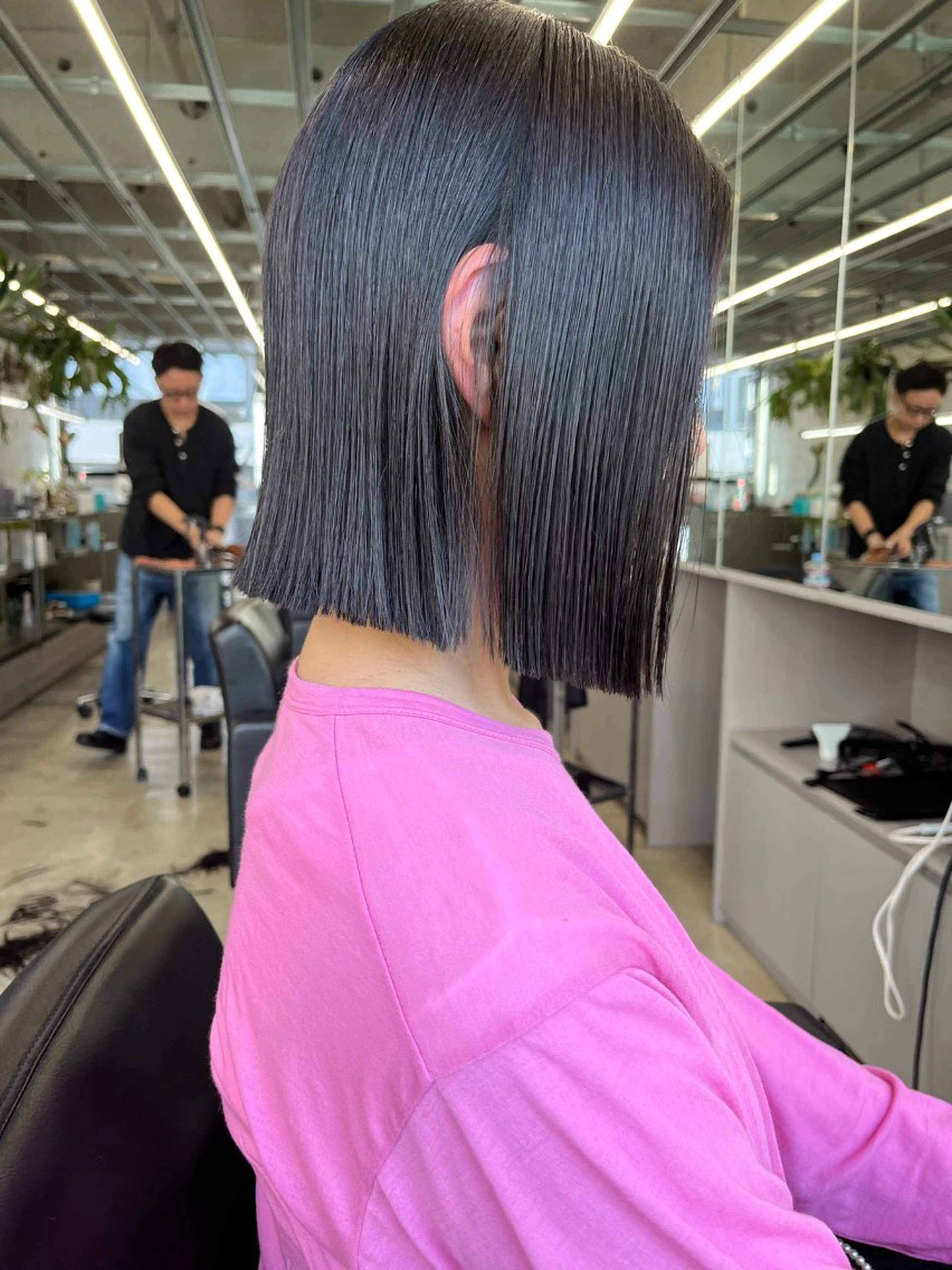 縮毛矯正の写真