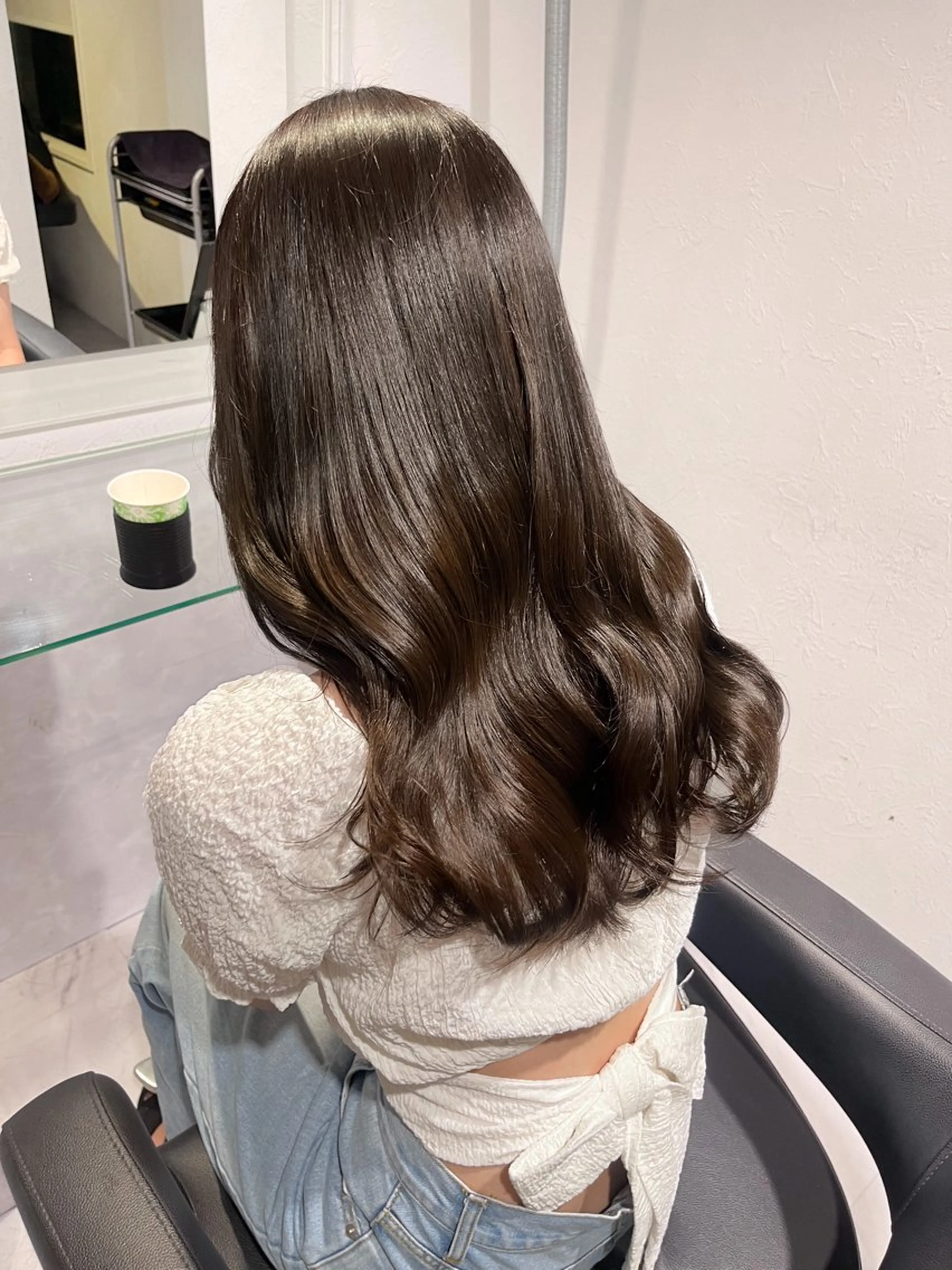 ロング カラー 🫧うる艶トレンド 🫧透明感カラーのヘアスタイル