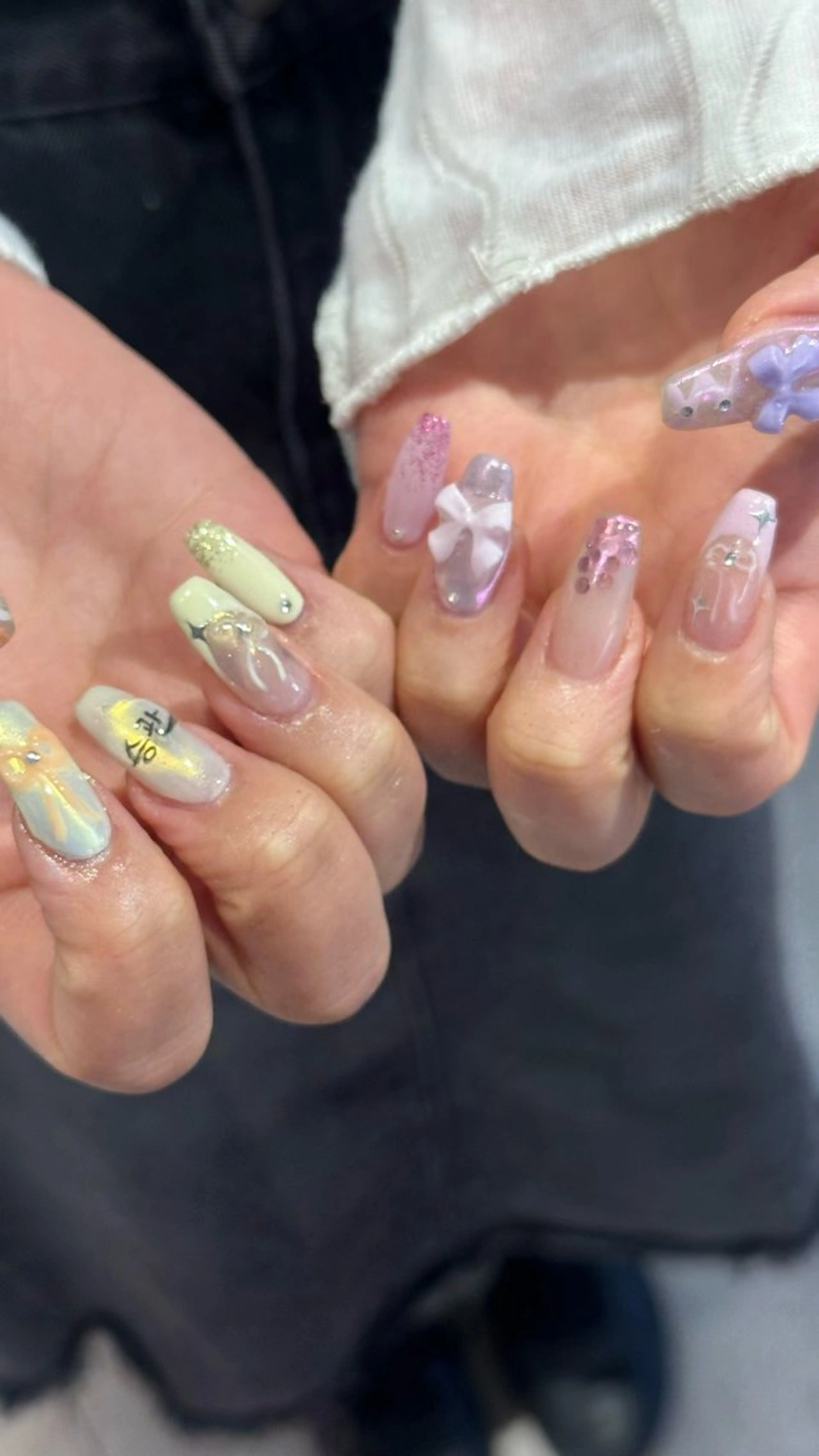 ネイル ハンドネイル 🎀韓国レイヤー特化 🎀ベージュ/ミクのヘアスタイル