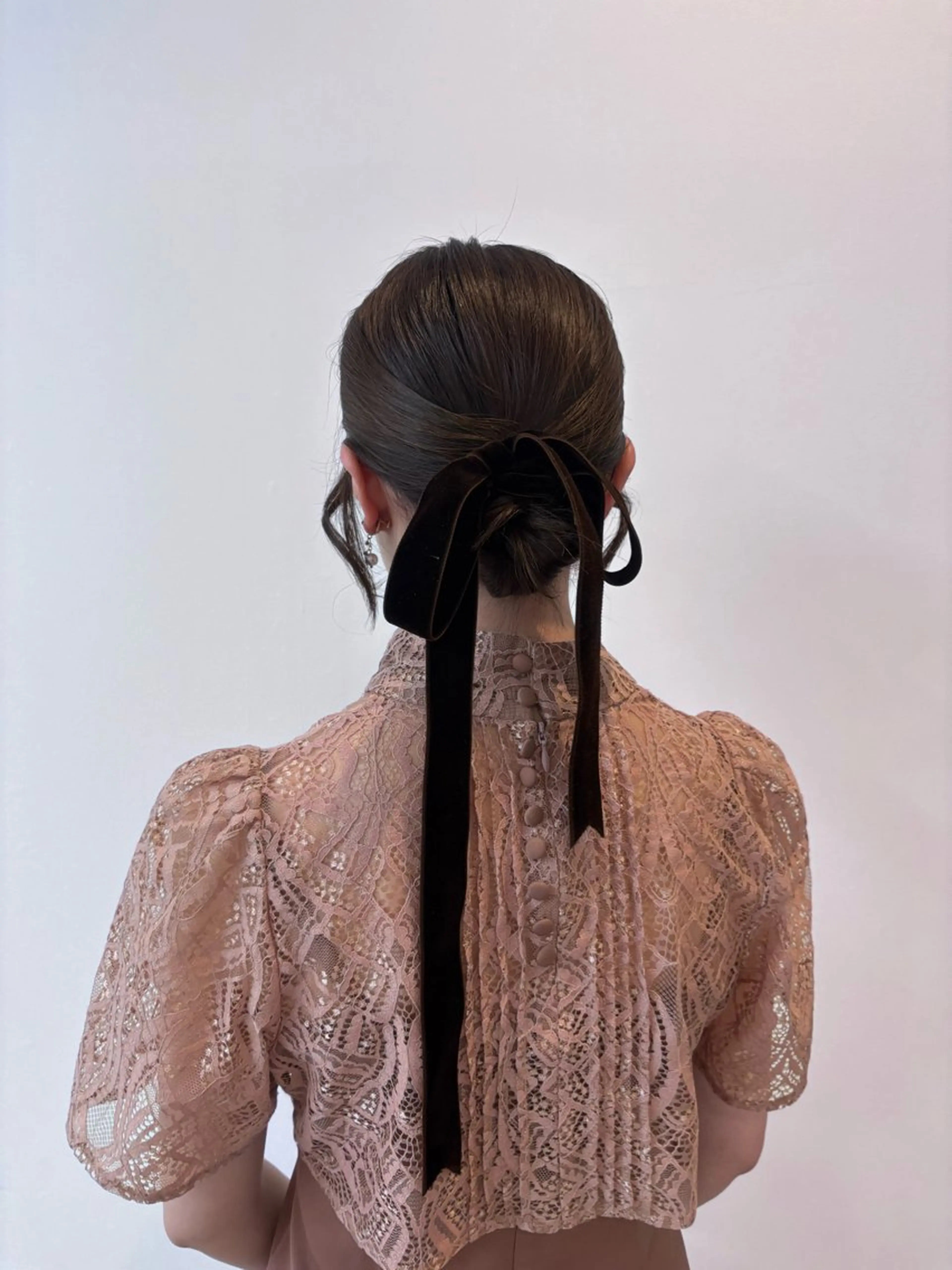 ミディアム ヘアアレンジ ボブ 鍋嶋 涼香のヘアスタイル