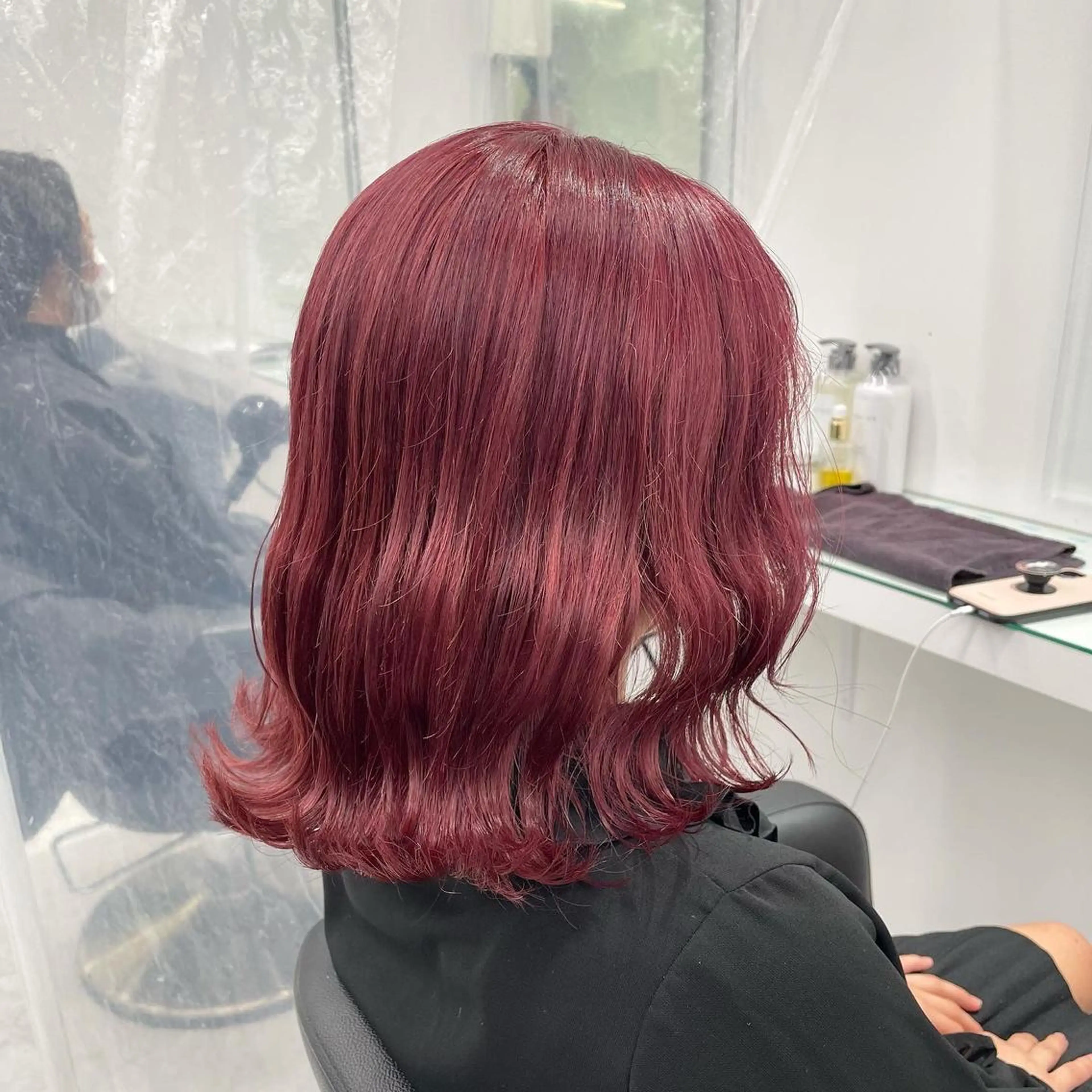 セミロング カラー 暖色🩷透明感カラー ♡Maika♡のヘアスタイル