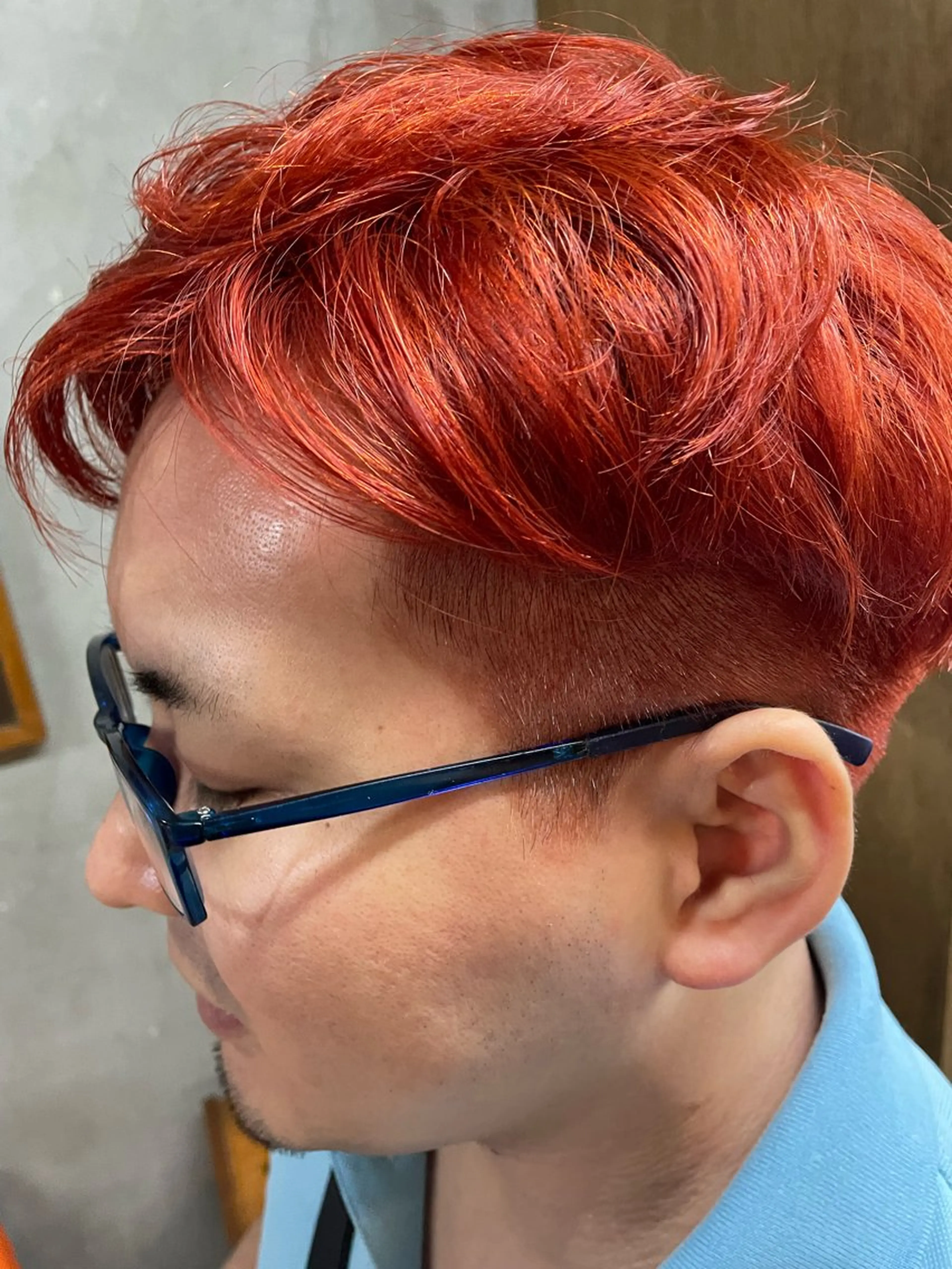 ショート カラー メンズ Land.所属・【透明感ツヤカラー】 三浦寛之のヘアスタイル