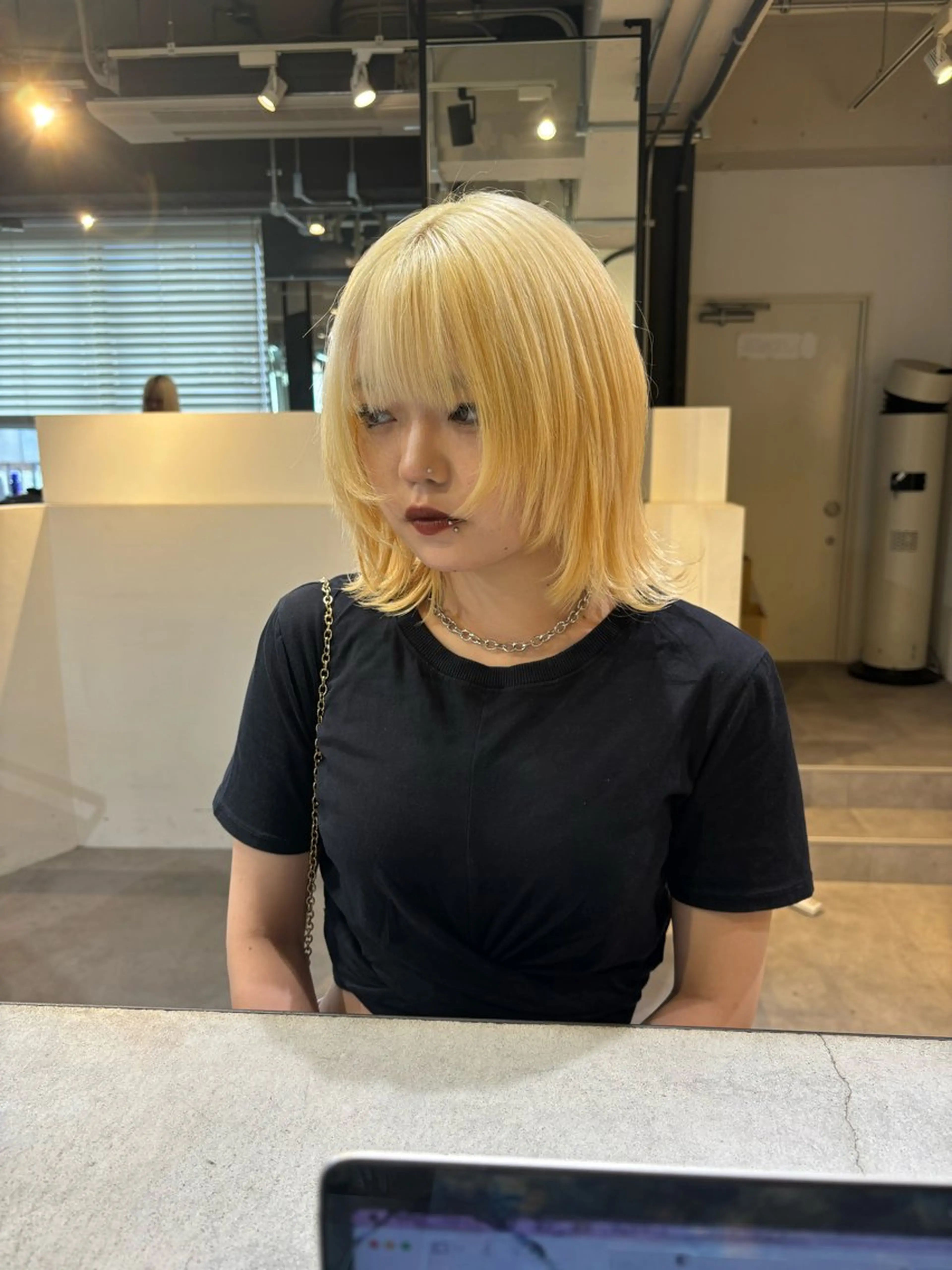 ミディアム トリートメント ウルフカット トリートメント 酸性ストレート/艶髪 /縮毛/sara❄️のヘアスタイル