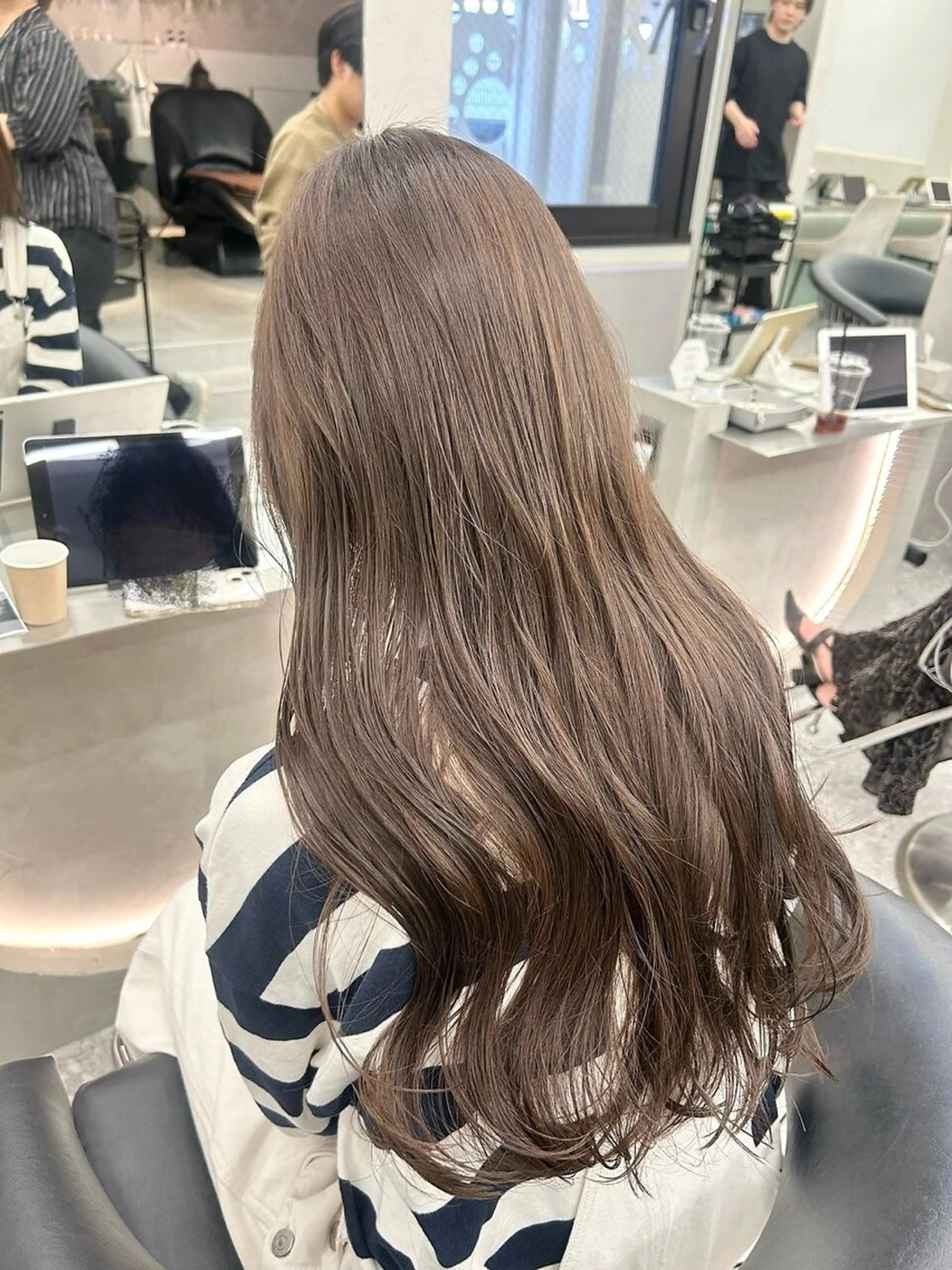 ロング カラー カット ヘアカラー トリートメント Lond mare レイヤーカット/韓国のヘアスタイル