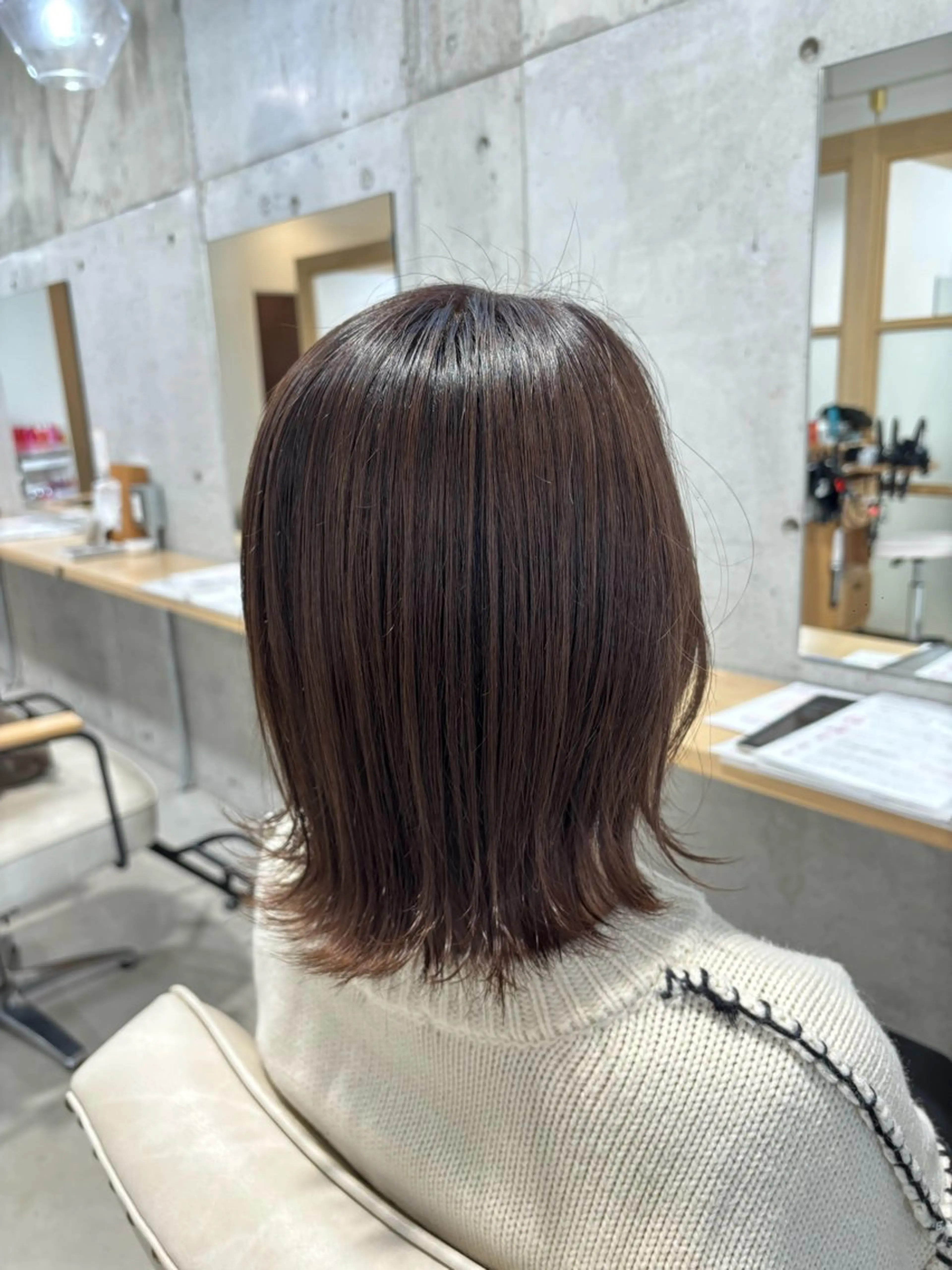 ミディアム 大曽根/艶カラー🌷 暖色/yuukaのヘアスタイル