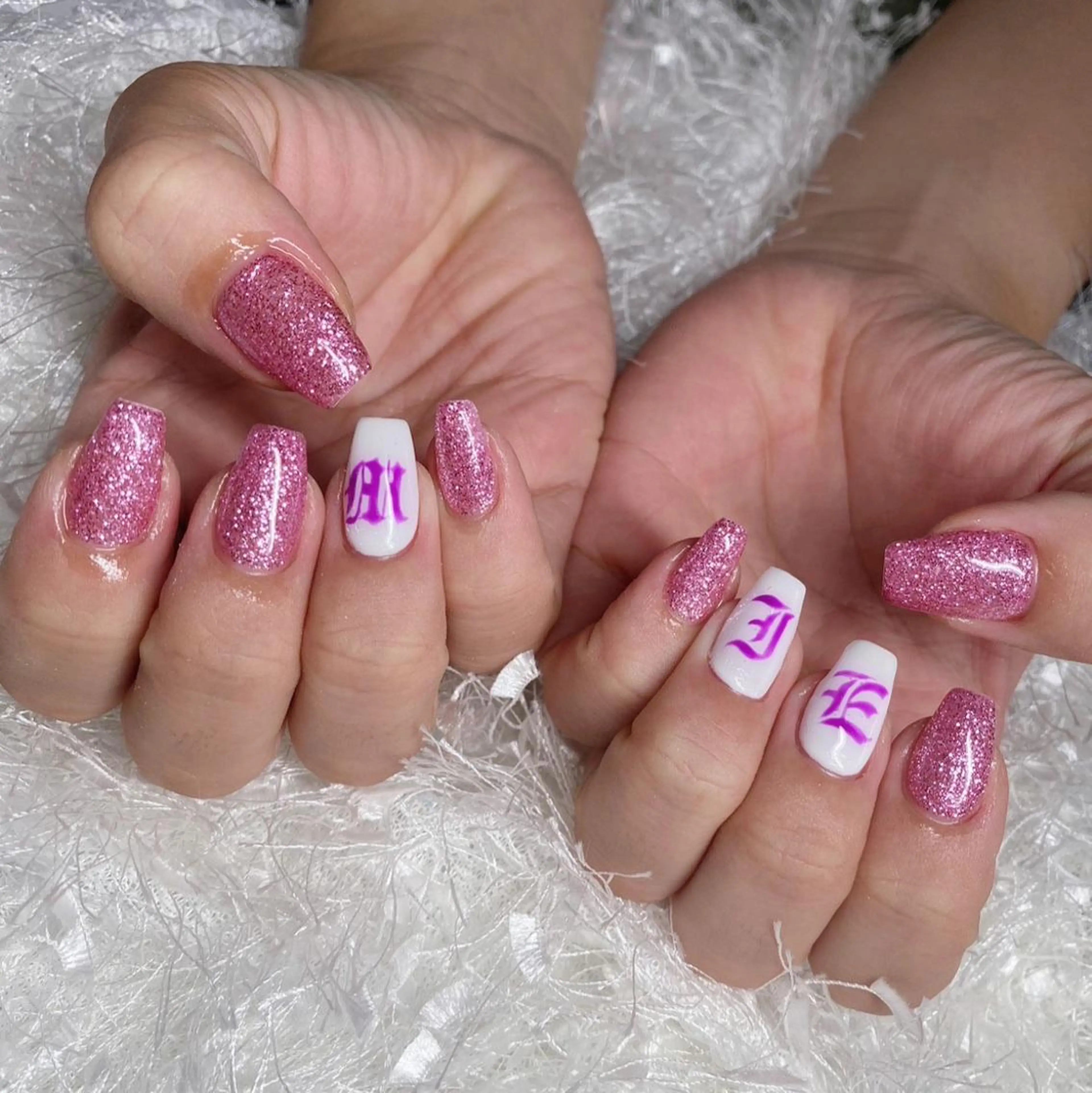 ネイル オーロラネイル 長さ出し フレンチネイル ジェルネイル グラデーション ハンドネイル Nail&eye Belire 新宿のネイルデザイン