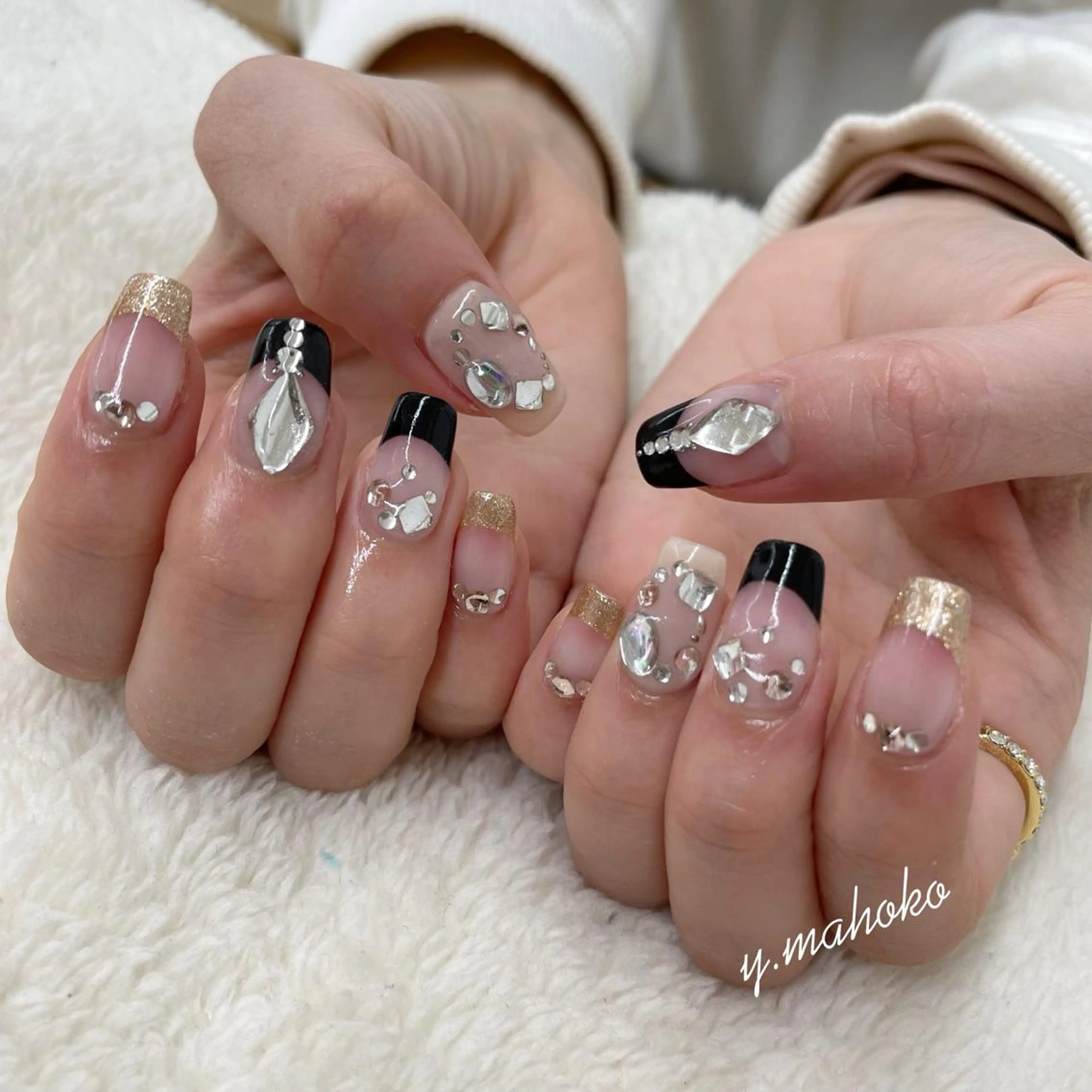 ネイル ハンドネイル She nail studio 原宿所属・パラジェル有/ スカルプ/mahoのネイルデザイン