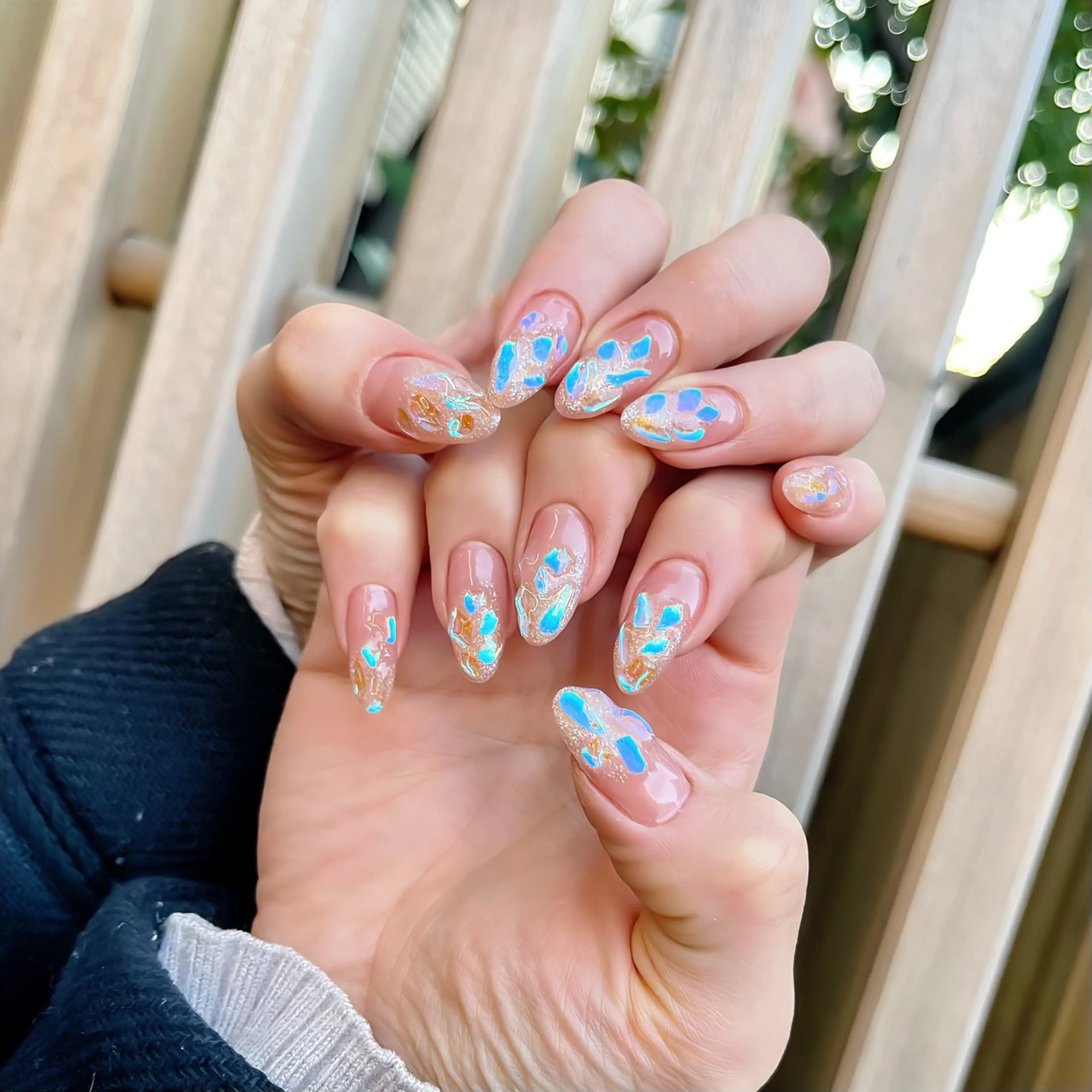 ネイル オーロラネイル ミラーネイル ニュアンスネイル ワンカラーネイル ワンホンネイル ハンドネイル 🫧OPELIA NAIL渋谷🫧のネイルデザイン