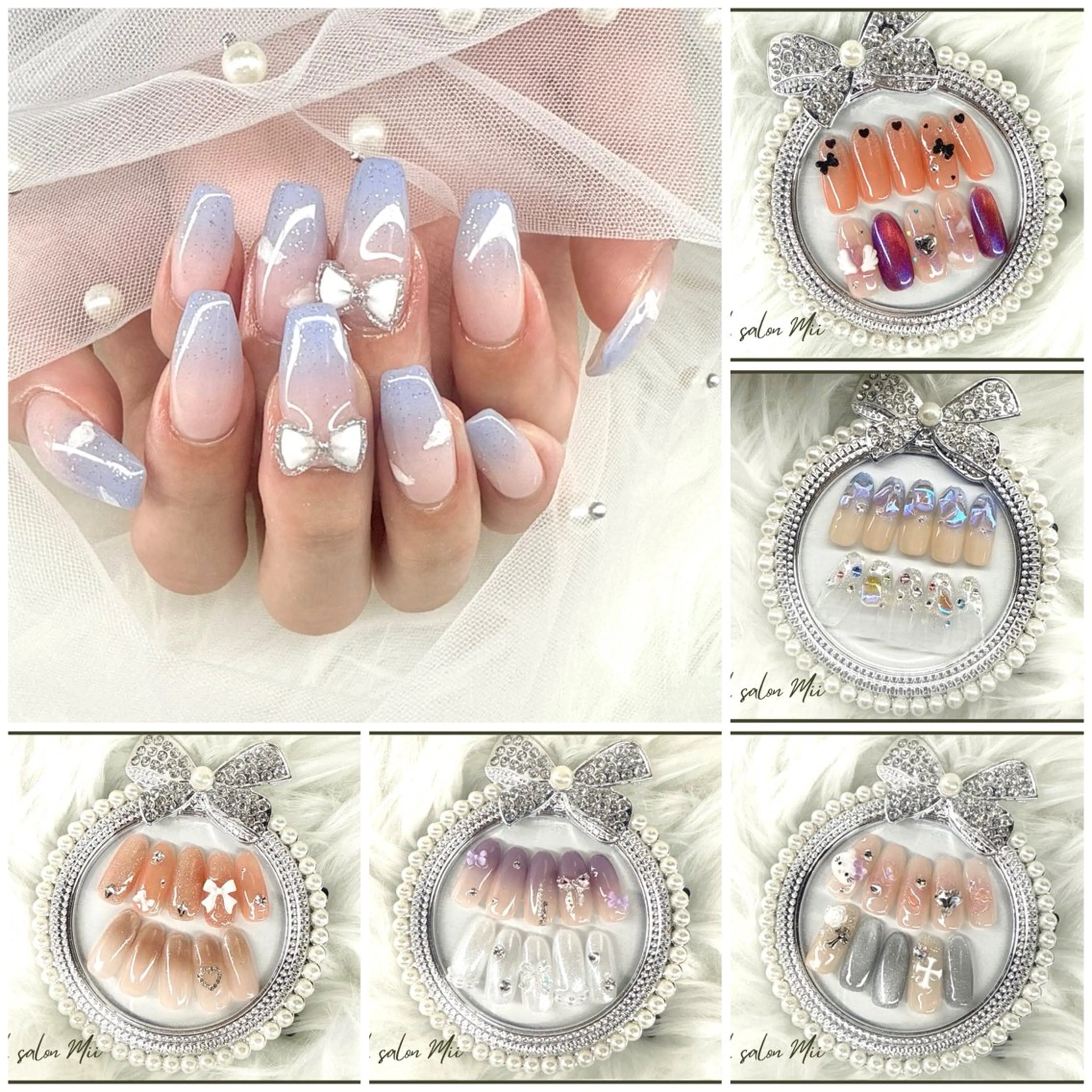 【ワンホン定額コース・初回限定(オフ込み)】選べる20種💅上品デザイン多数￥7000円 #北堀江 #ちゅるんネイルの写真