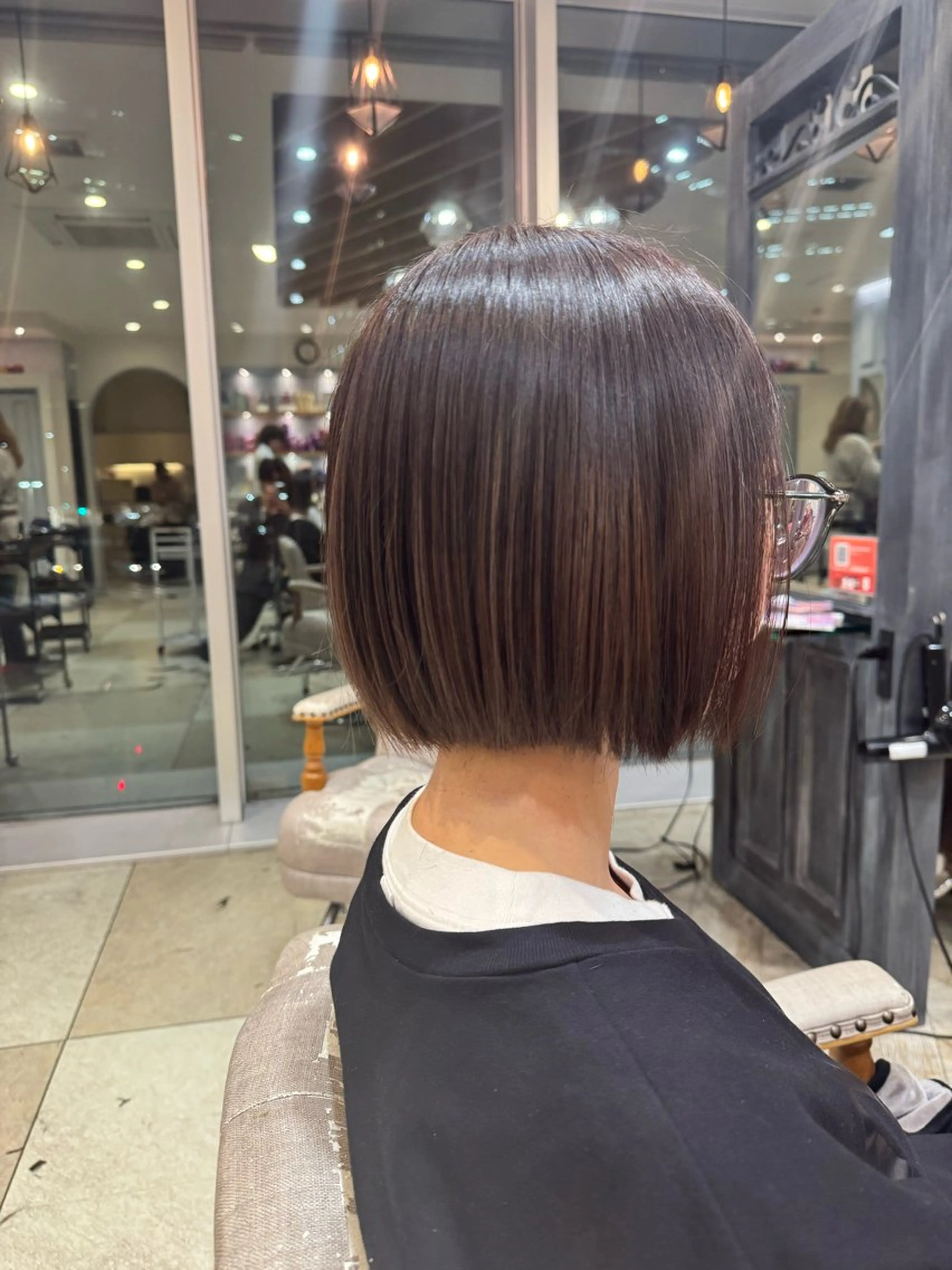 ショート カラー ハイライトカラー ボブ ハイライト カット ヘアカラー トリートメント ショート/ボブ アンドウ☺︎のヘアスタイル