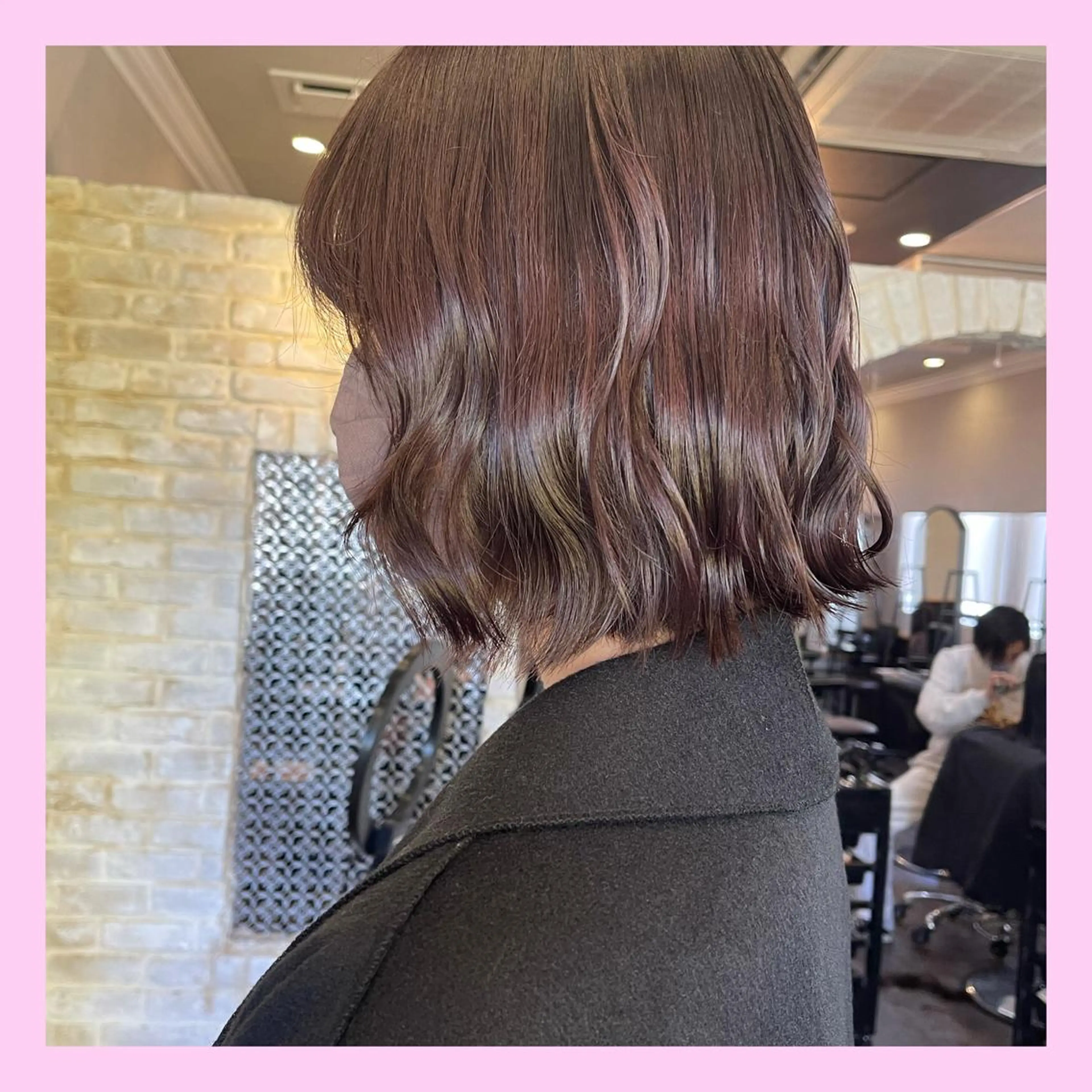 ショート ピンクブラウン ヘアカラー トリートメント カラー🫧アレンジ 🎀REIMIのヘアスタイル