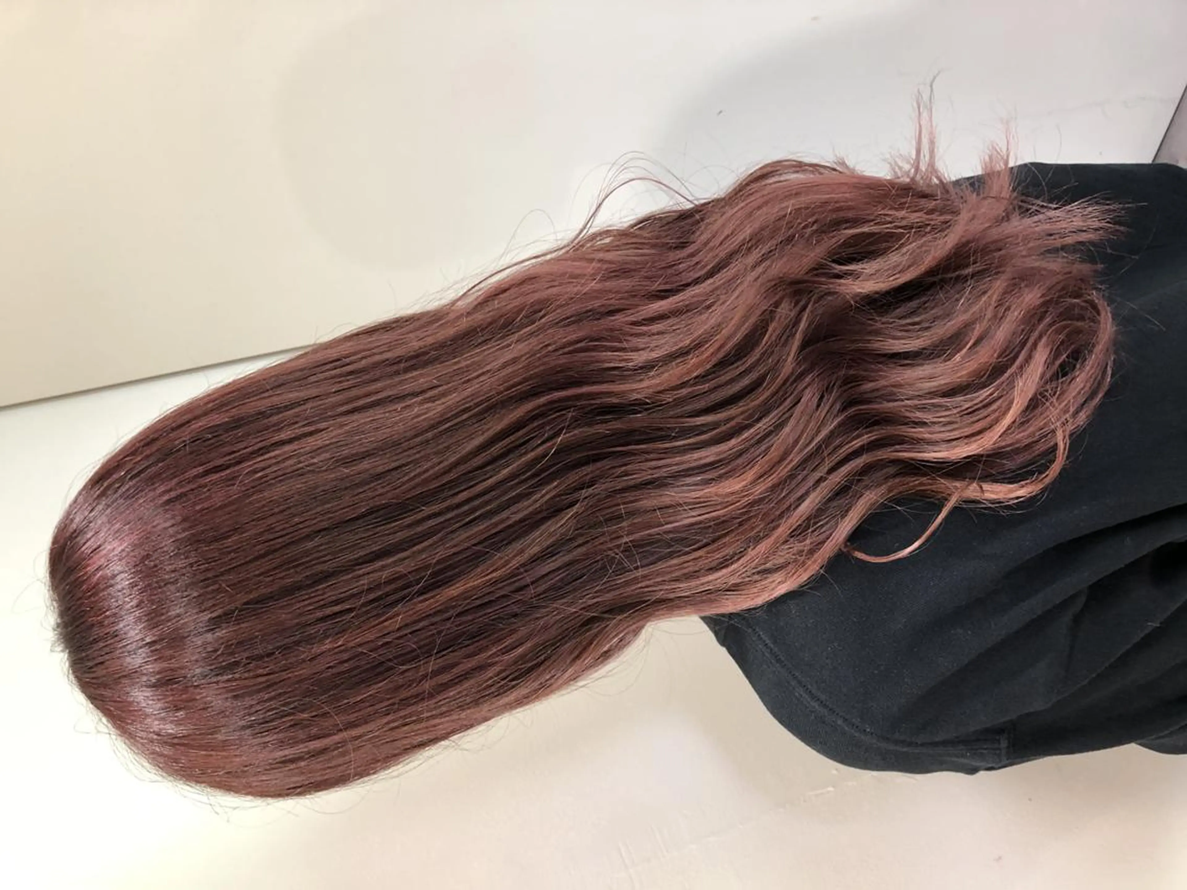 ロング カラー ベージュカラー ピンクカラー ピンクベージュ 💓シールエクステ ルミエールのヘアスタイル