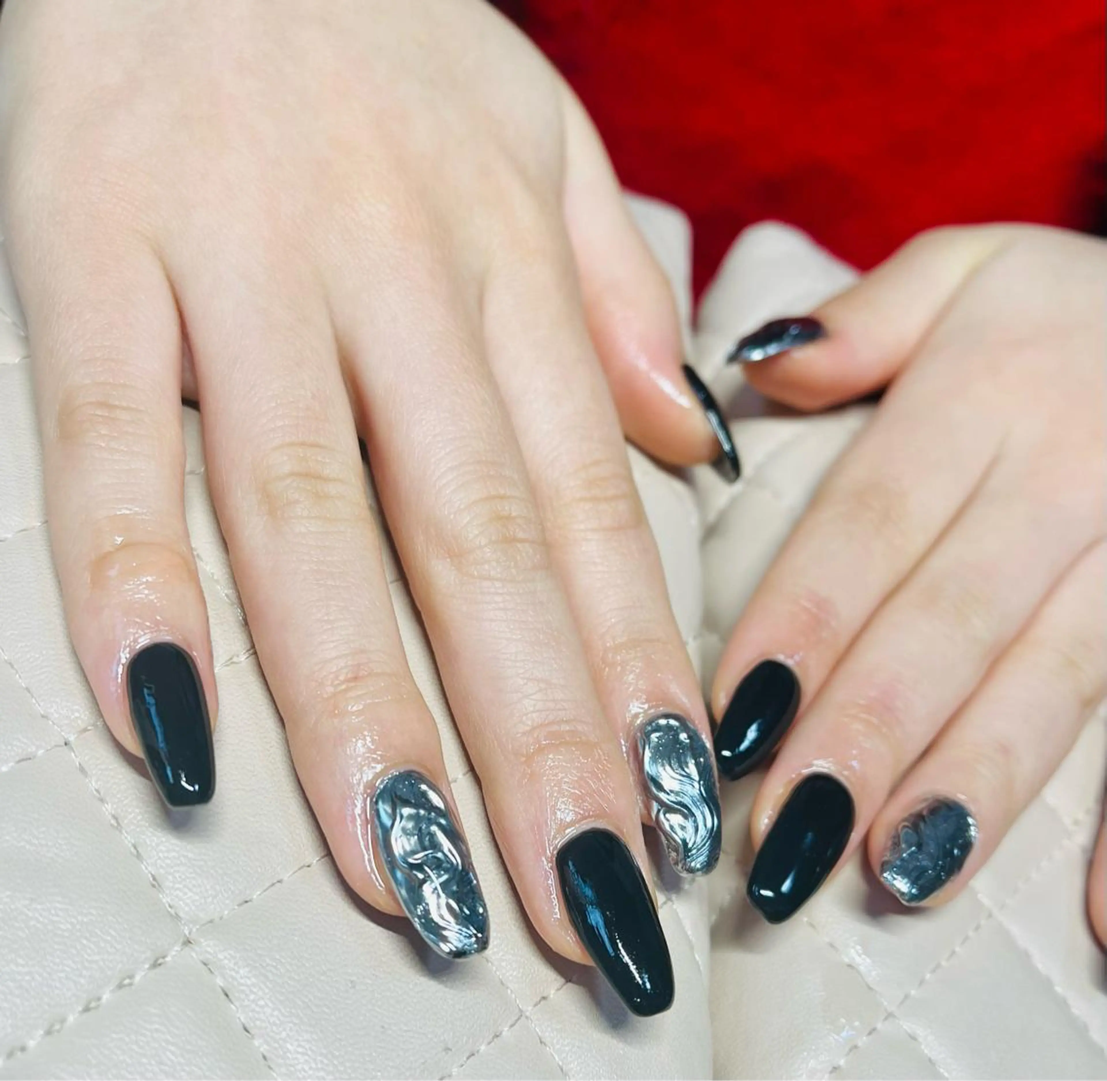 ネイル ハンドネイル goldgleams ちなのネイルデザイン