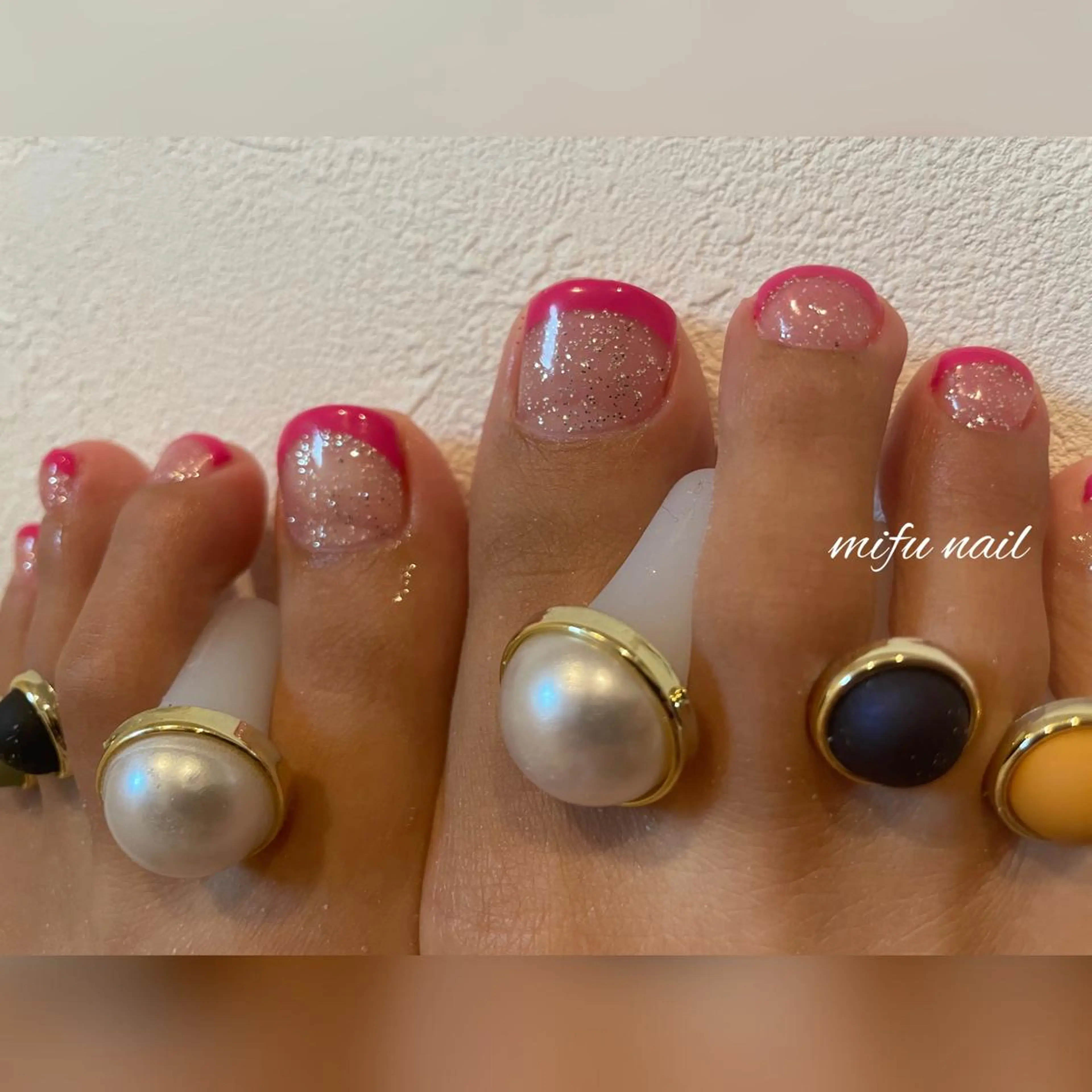 ネイル フットネイル 大田 美笛香のネイルデザイン