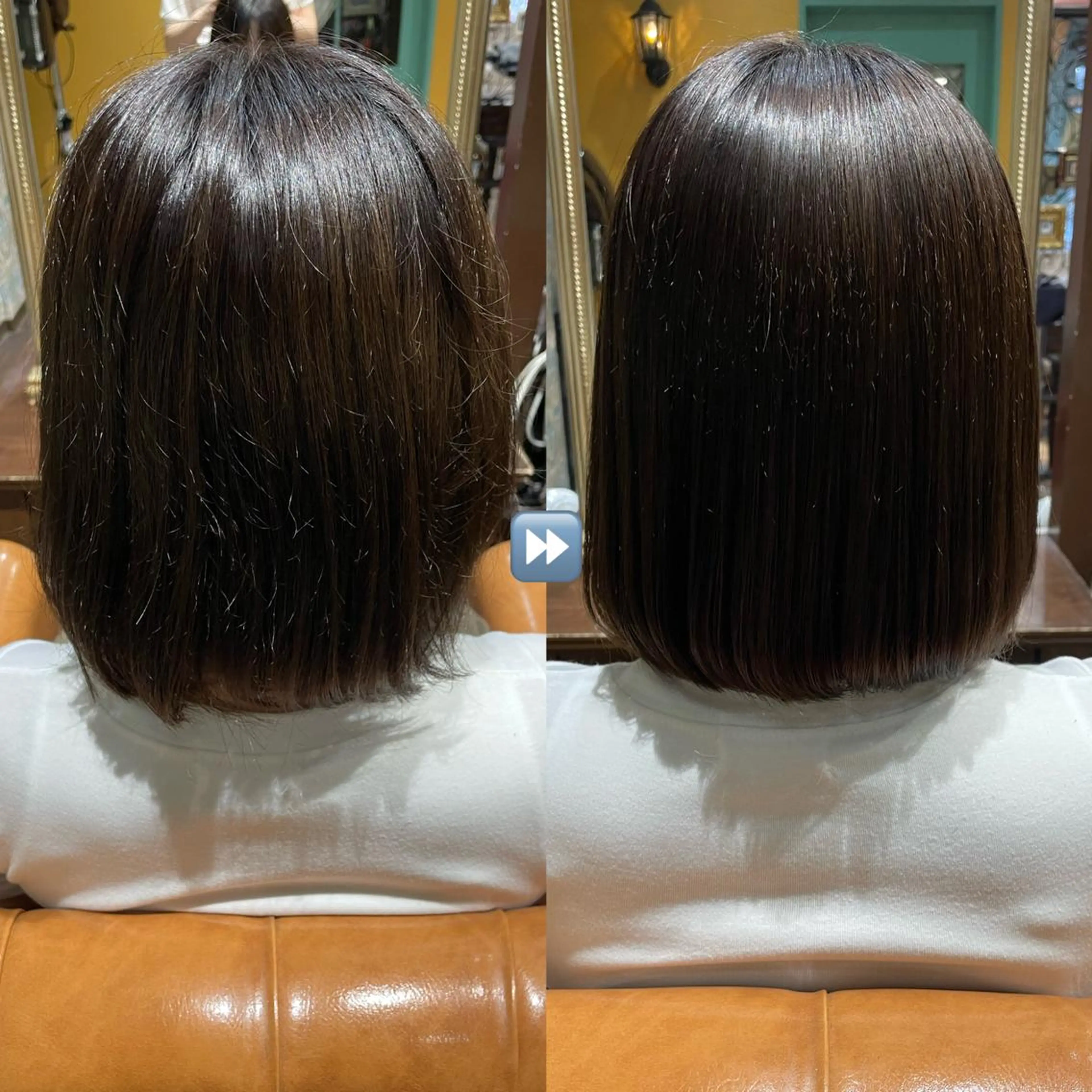 ミディアム 酸性ストレート ARCOIRIS by　doll hair所属・稲本麻衣 【韓国ヘア】のヘアスタイル