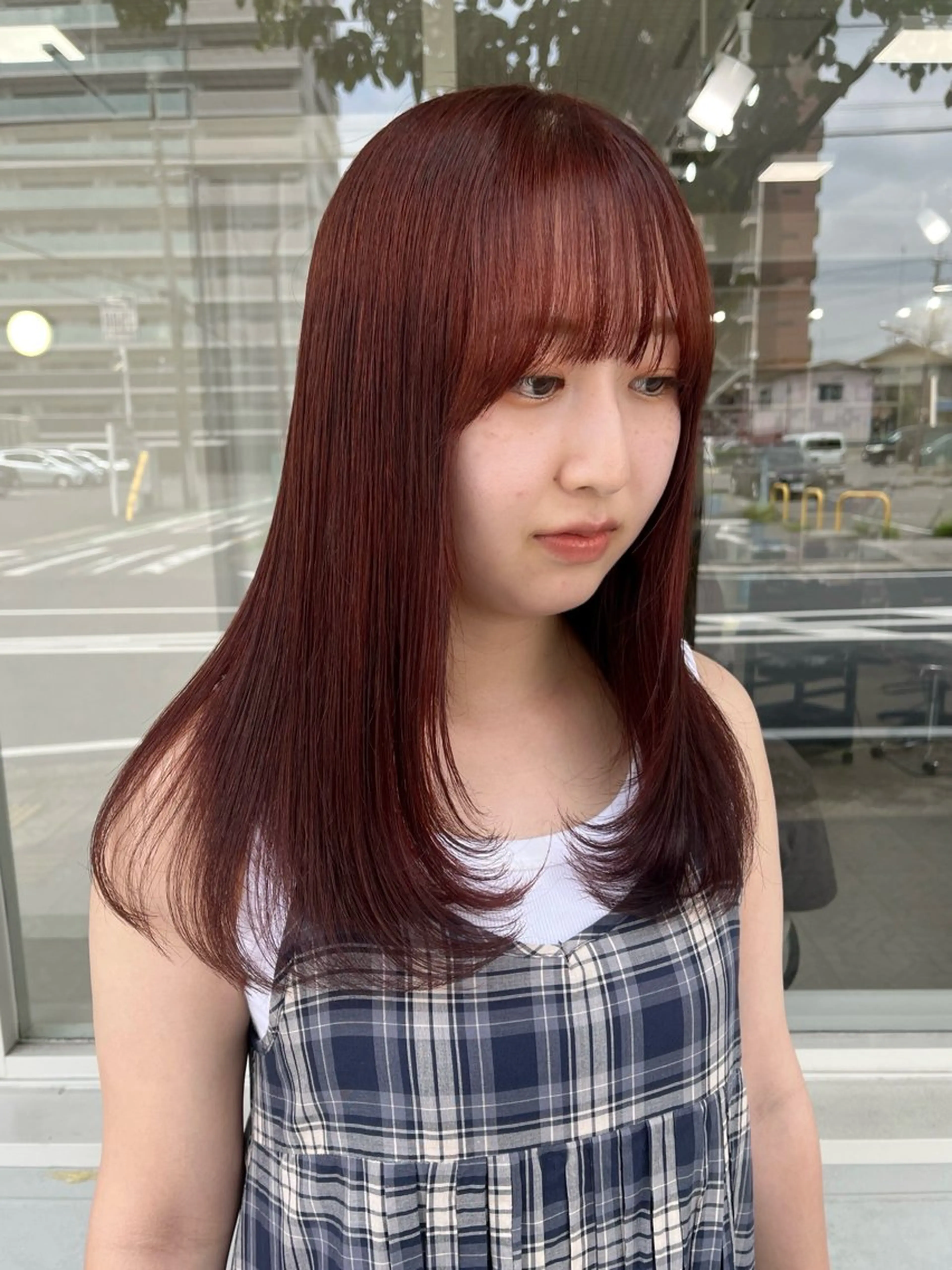 セミロング カラー カット ヘアカラー トリートメント mir所属・長山 茉白のヘアスタイル