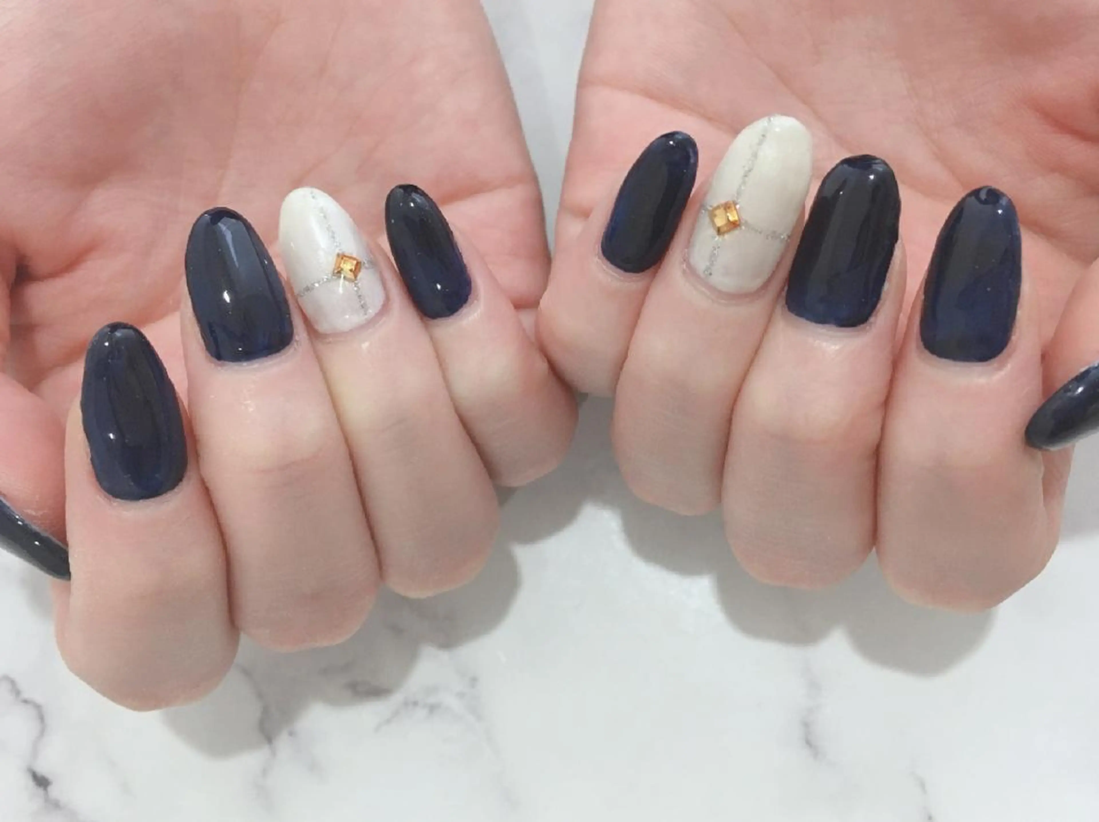 ネイル アートネイル ブルー 長さ出し フラワーネイル フットネイル ネイル＆フラワーサロン〜Ri✦hiro〜鳥栖店所属・HIRATA RIEのネイルデザイン