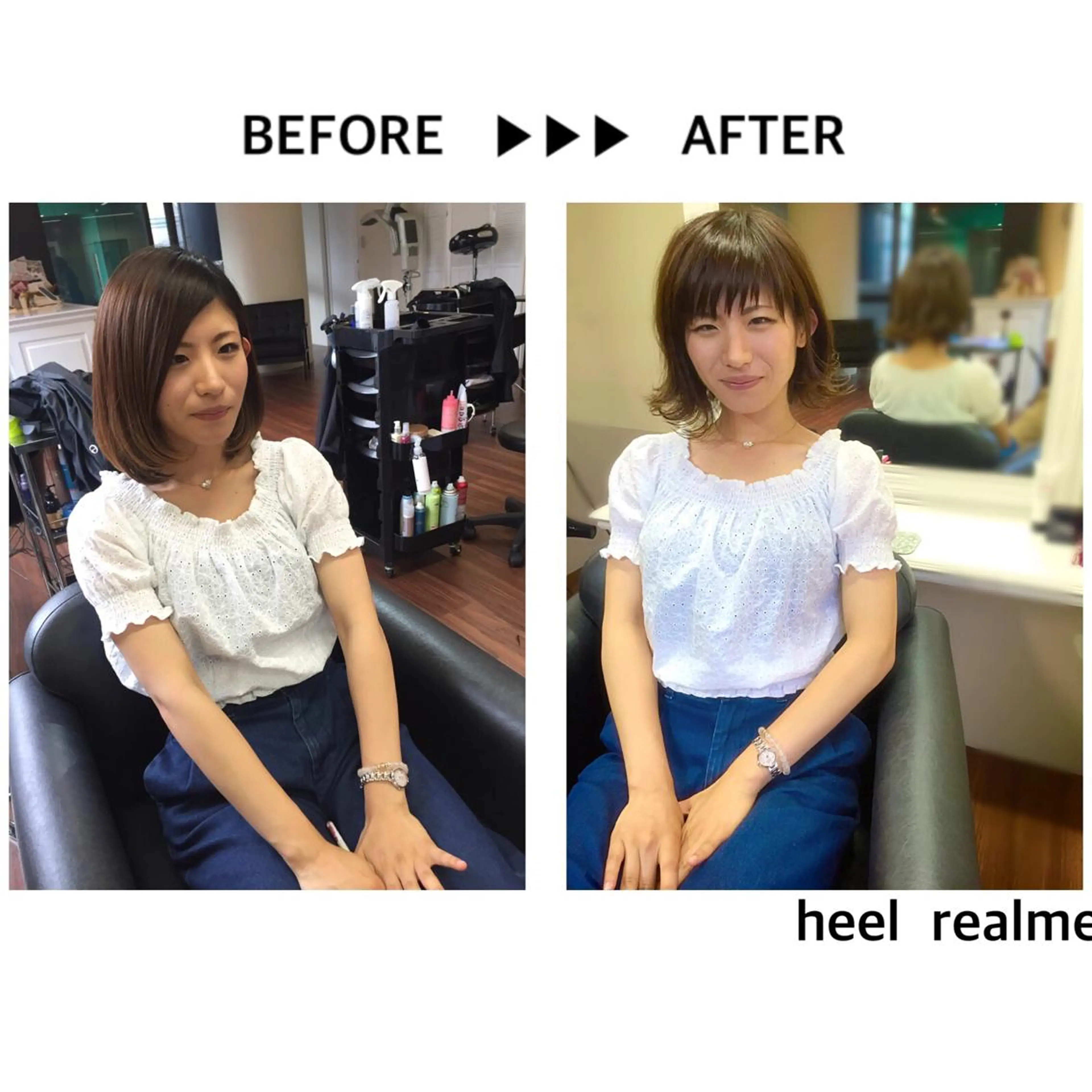 ショート ミディアム セミロング ロング カラー パーマ ヘアアレンジ メンズ 前下がりボブ イルミナカラー ボブ 成松 勇治のヘアスタイル