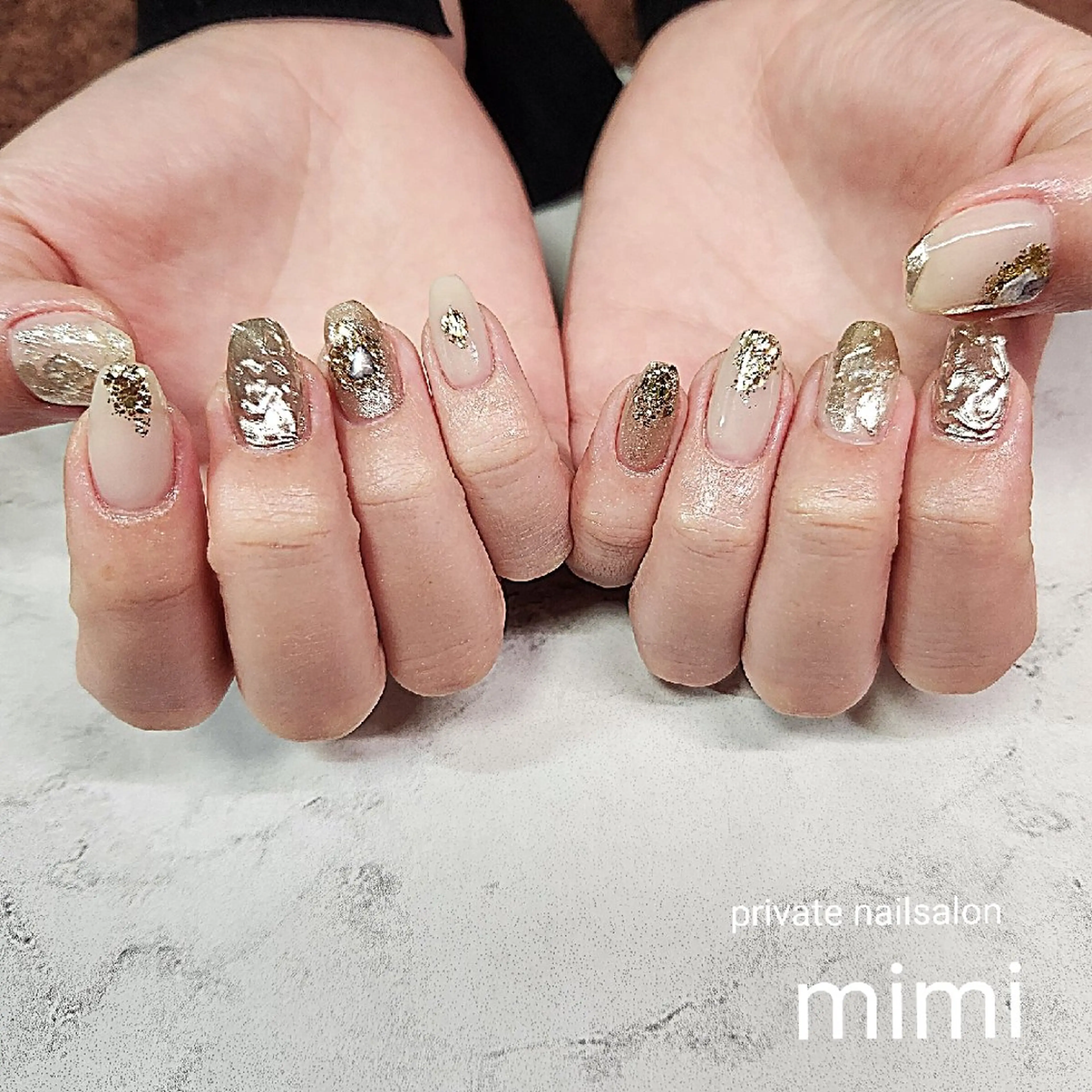 ネイル 持ち込み ニュアンスネイル ハンドネイル 博多ネイル ｍｉｍｉのネイルデザイン