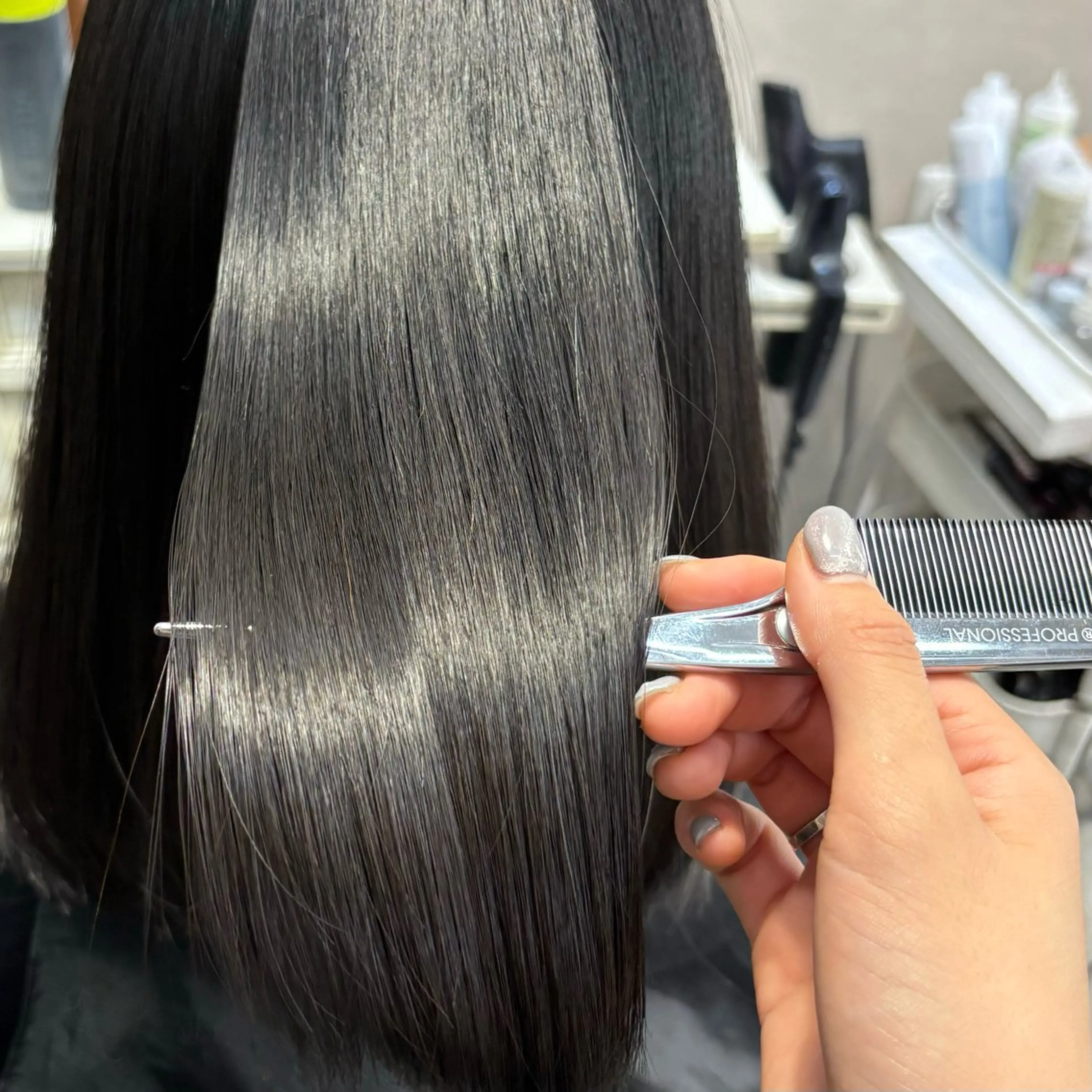 艶々🫧美髪矯正(酸性)ストレートパーマ🌟平日の16:00-魔法のバブルmarbb🧴×TOKIKATA付き🪮の写真