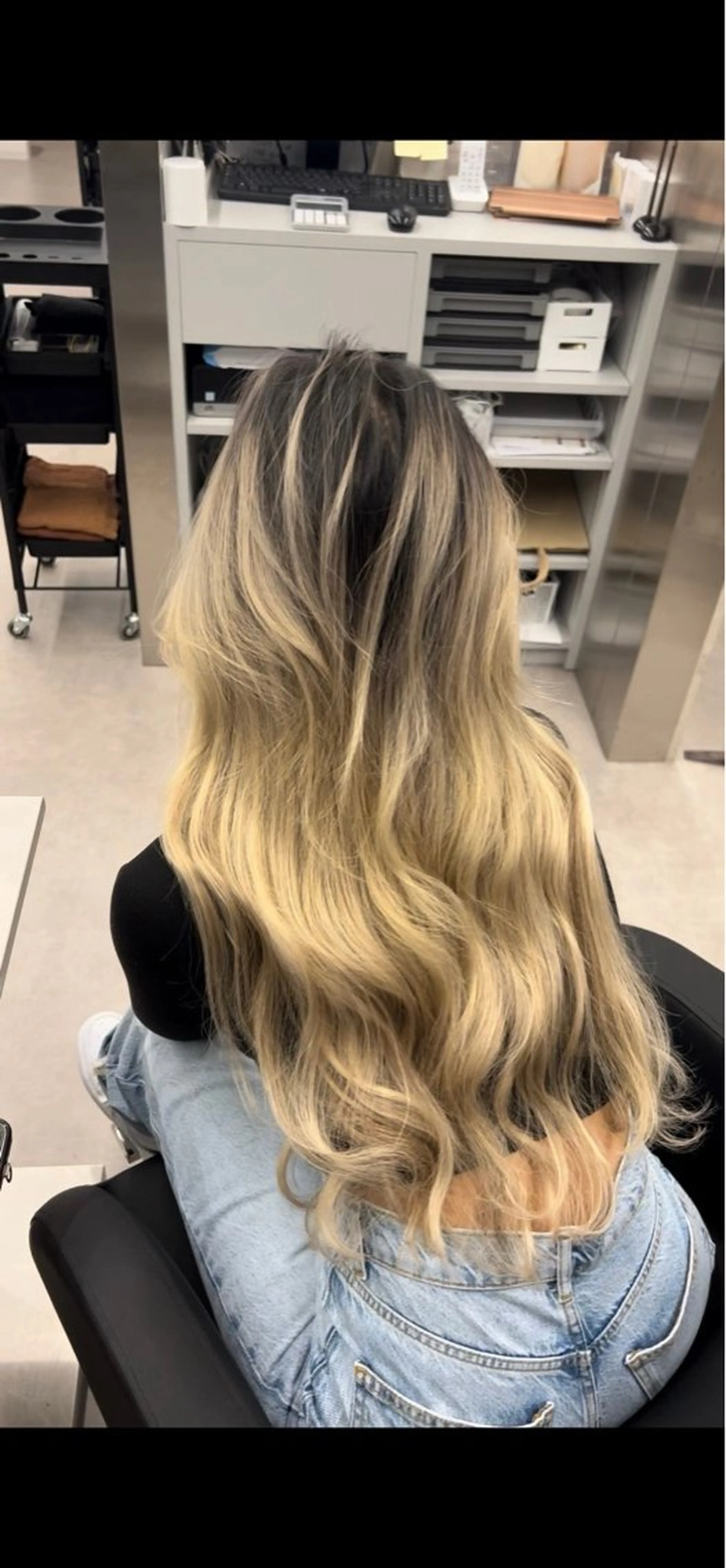 ロング カット エクステ 似合わせカラー/ ブリーチ🤩店長レンのヘアスタイル