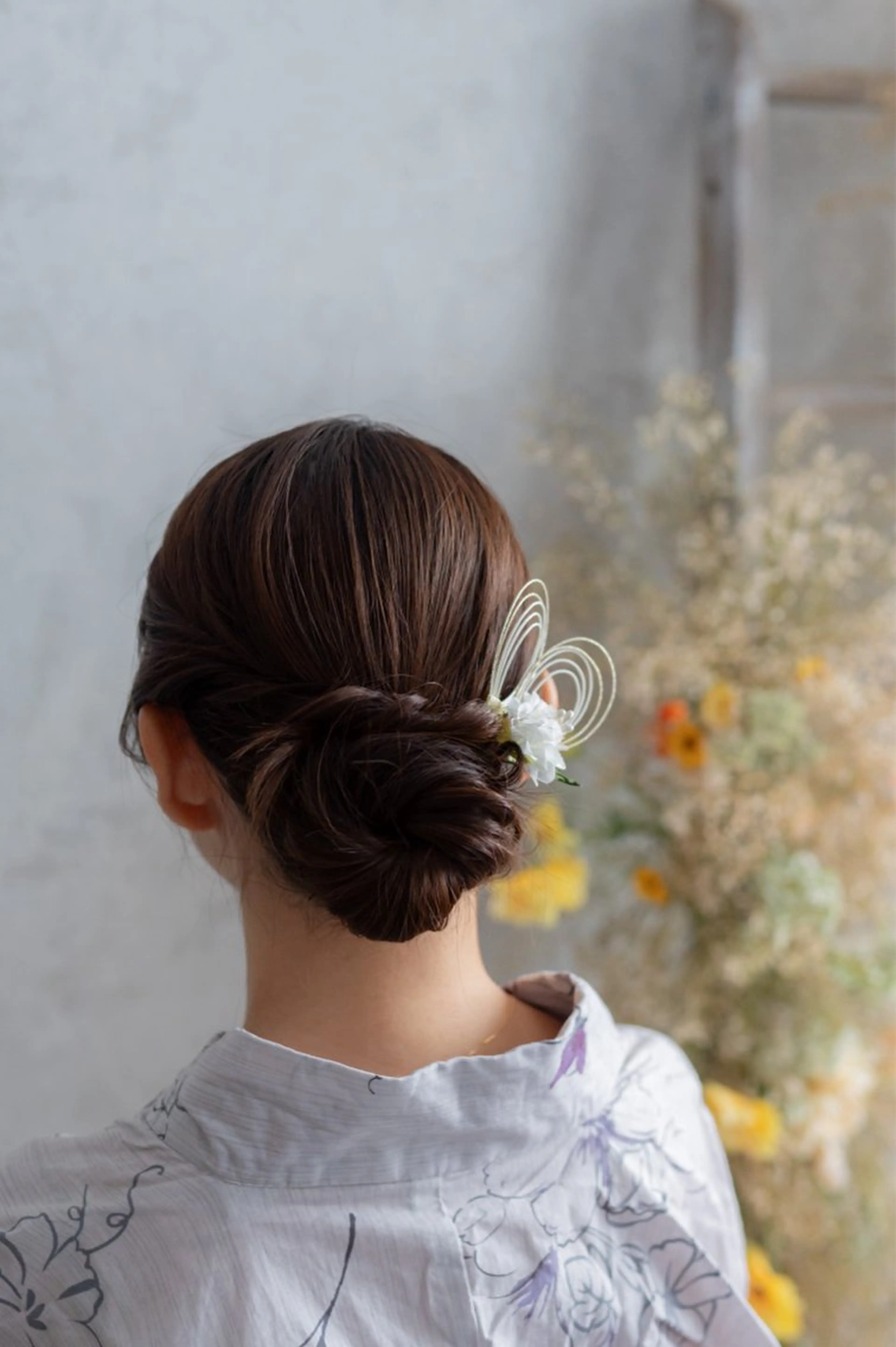 セミロング ヘアアレンジ 浴衣 着付け Takagi Nanamiのヘアスタイル