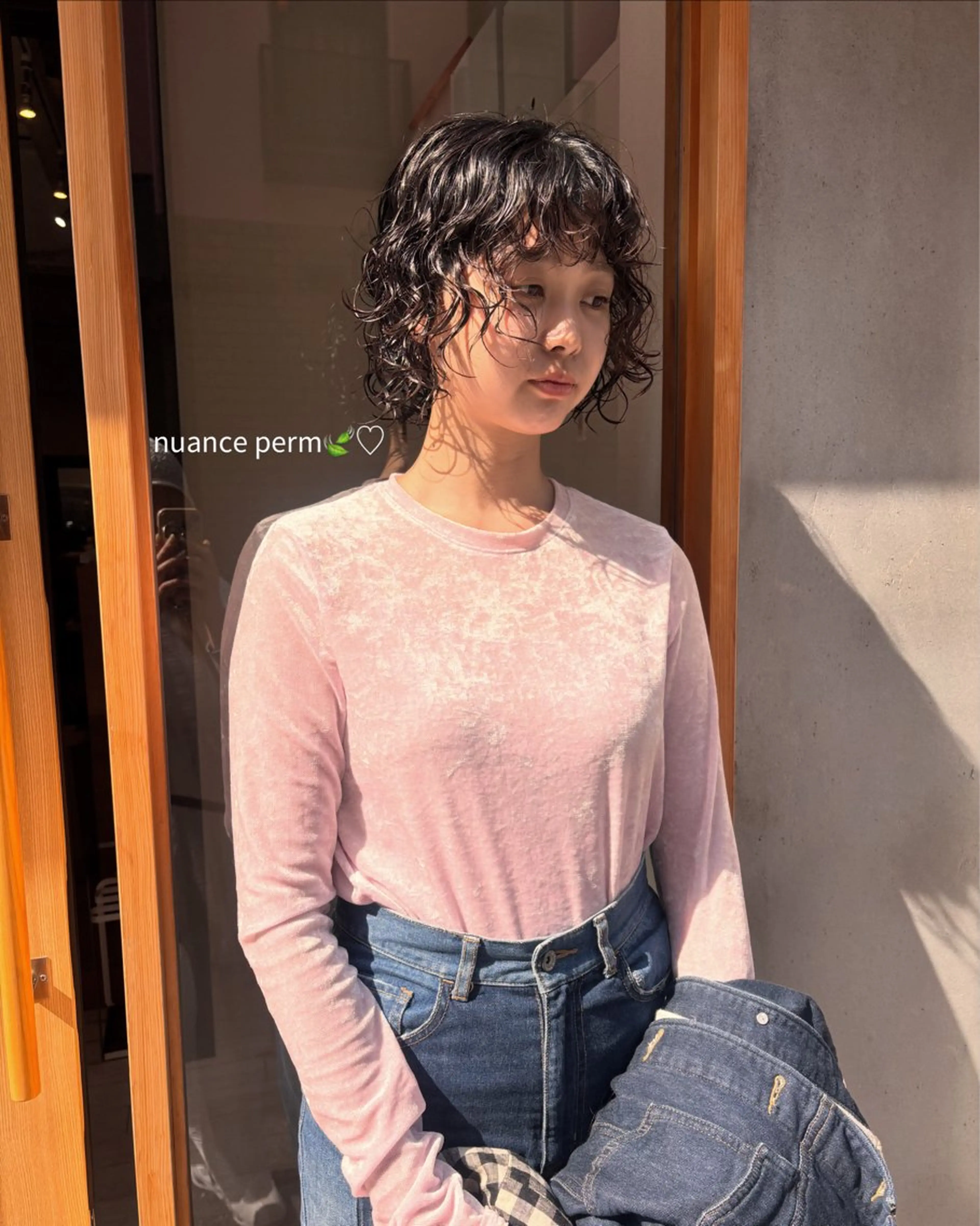 ショート パーマ kana🍃newi 京橋/透明感カラーのヘアスタイル