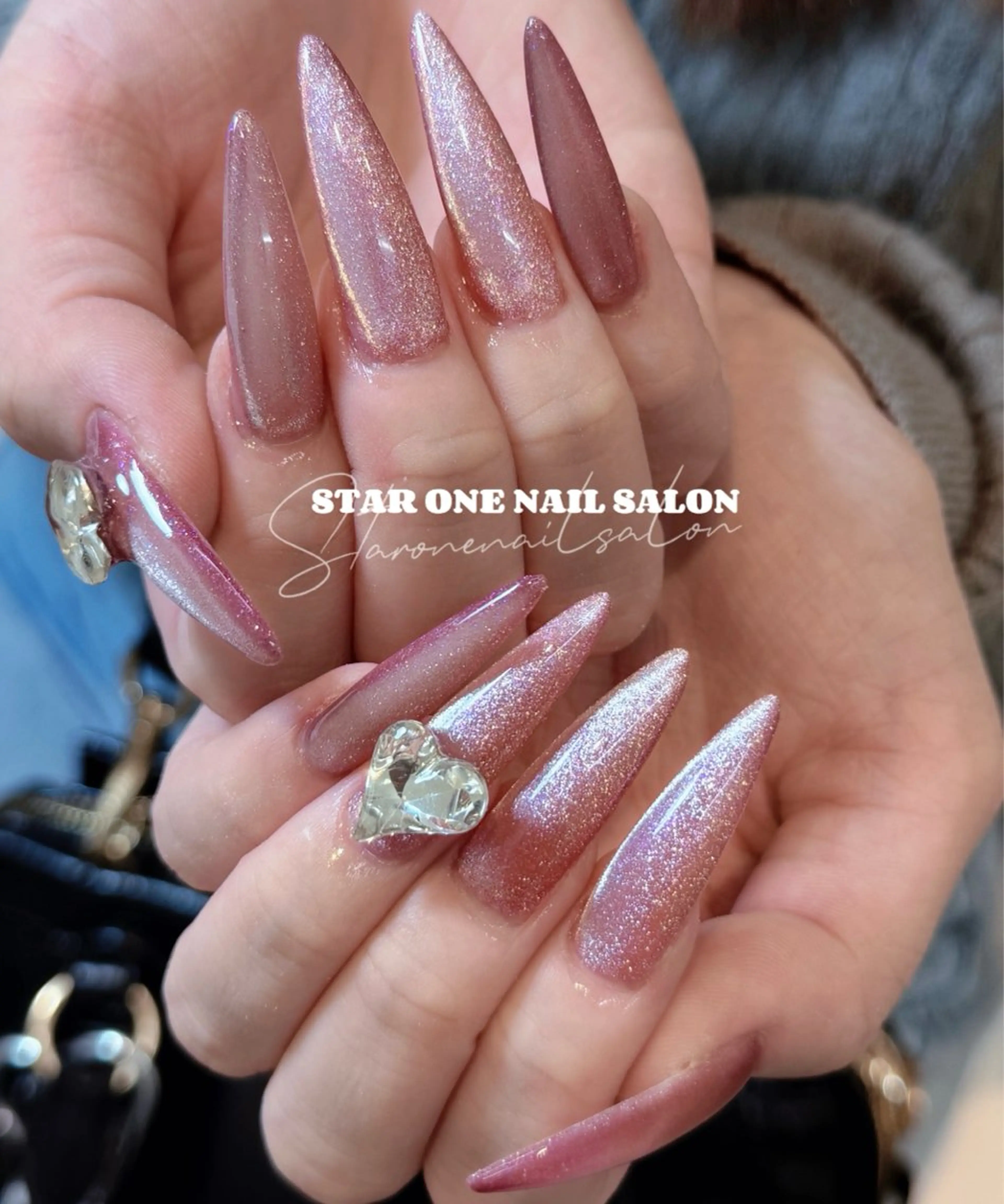 ネイル ハンドネイル 星 あみのネイルデザイン