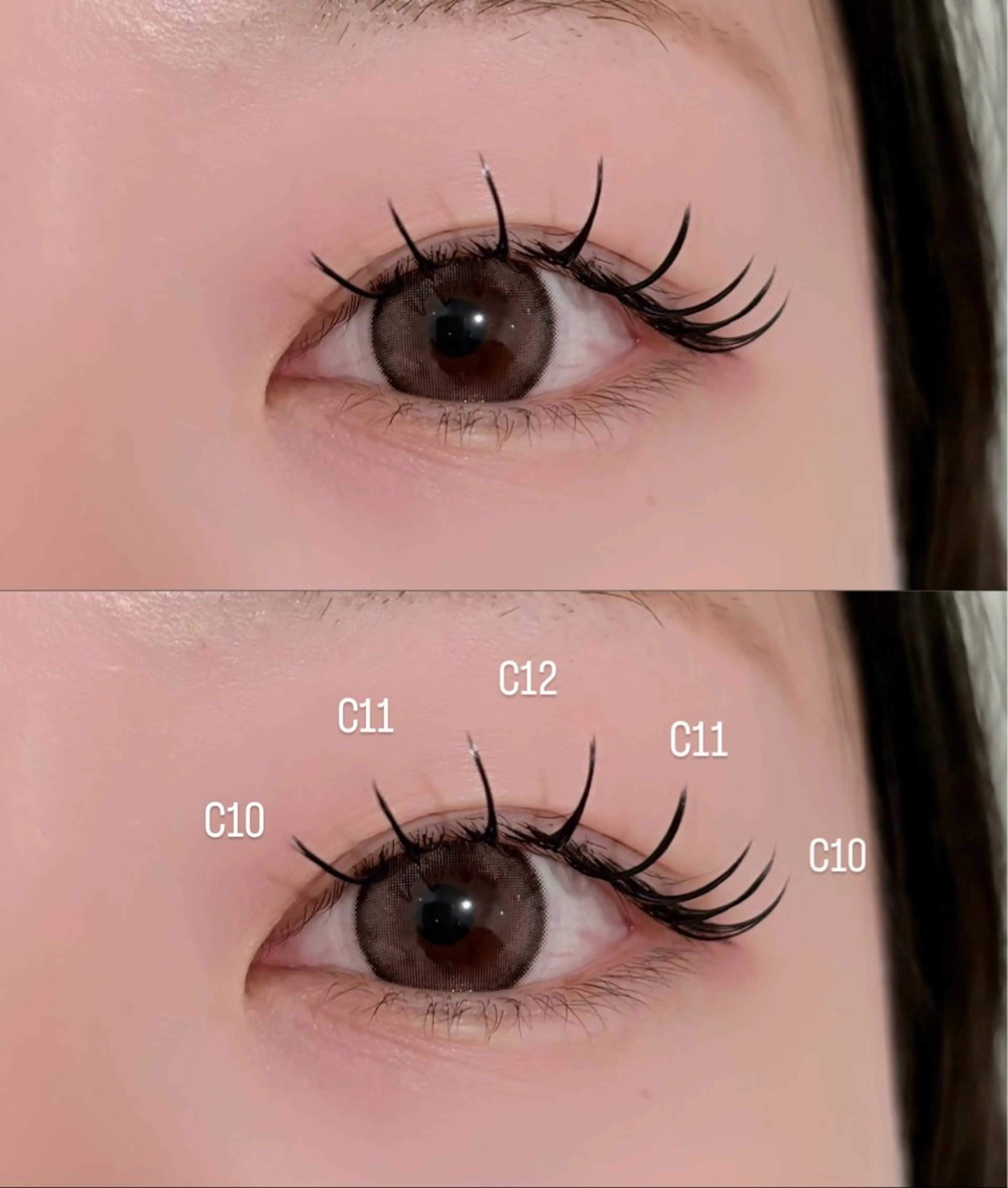 マツエク・マツパ フラットラッシュ meRK manamiのマツエク・マツパデザイン