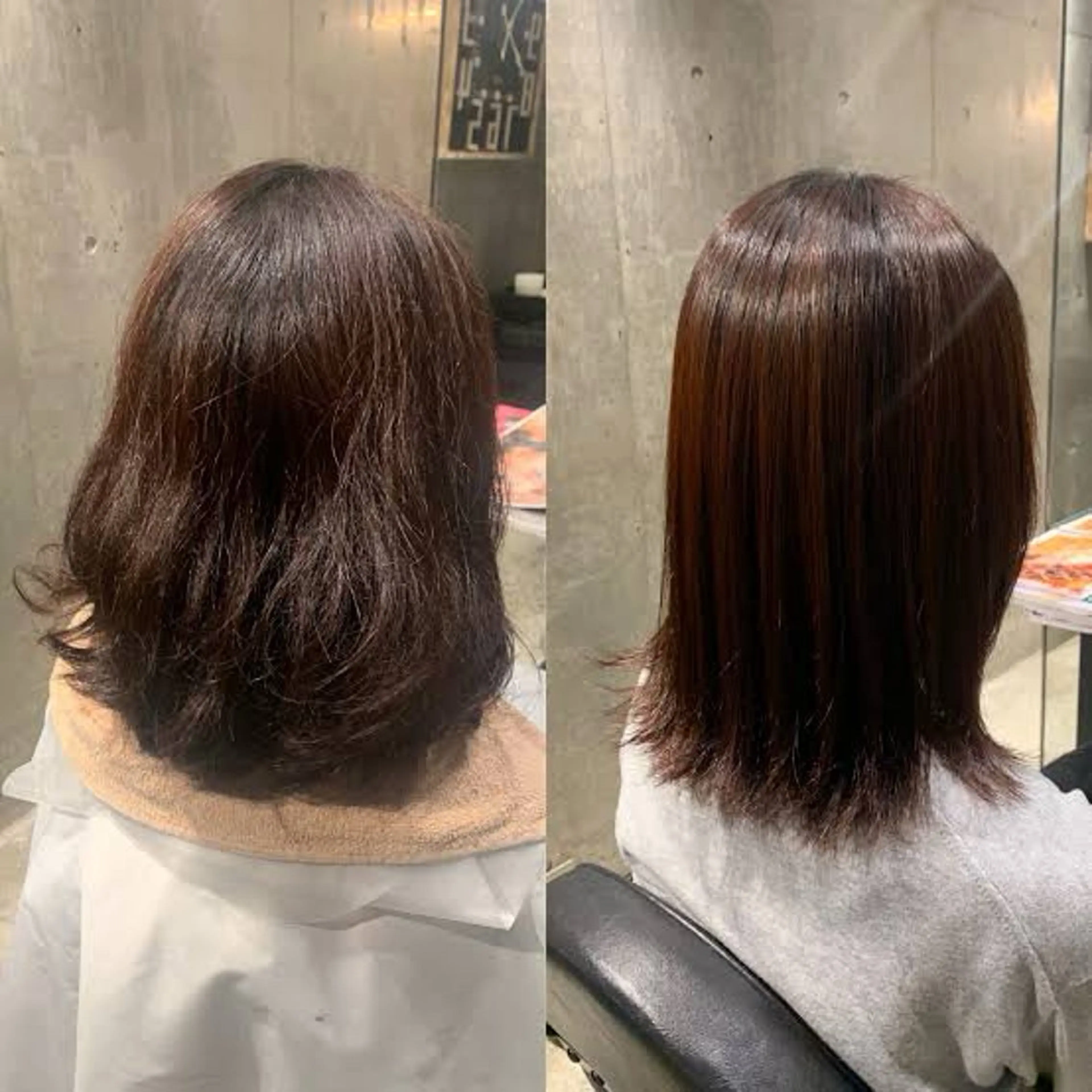 ミディアム 縮毛矯正 ARISE🐳 安達 紫帆のヘアスタイル