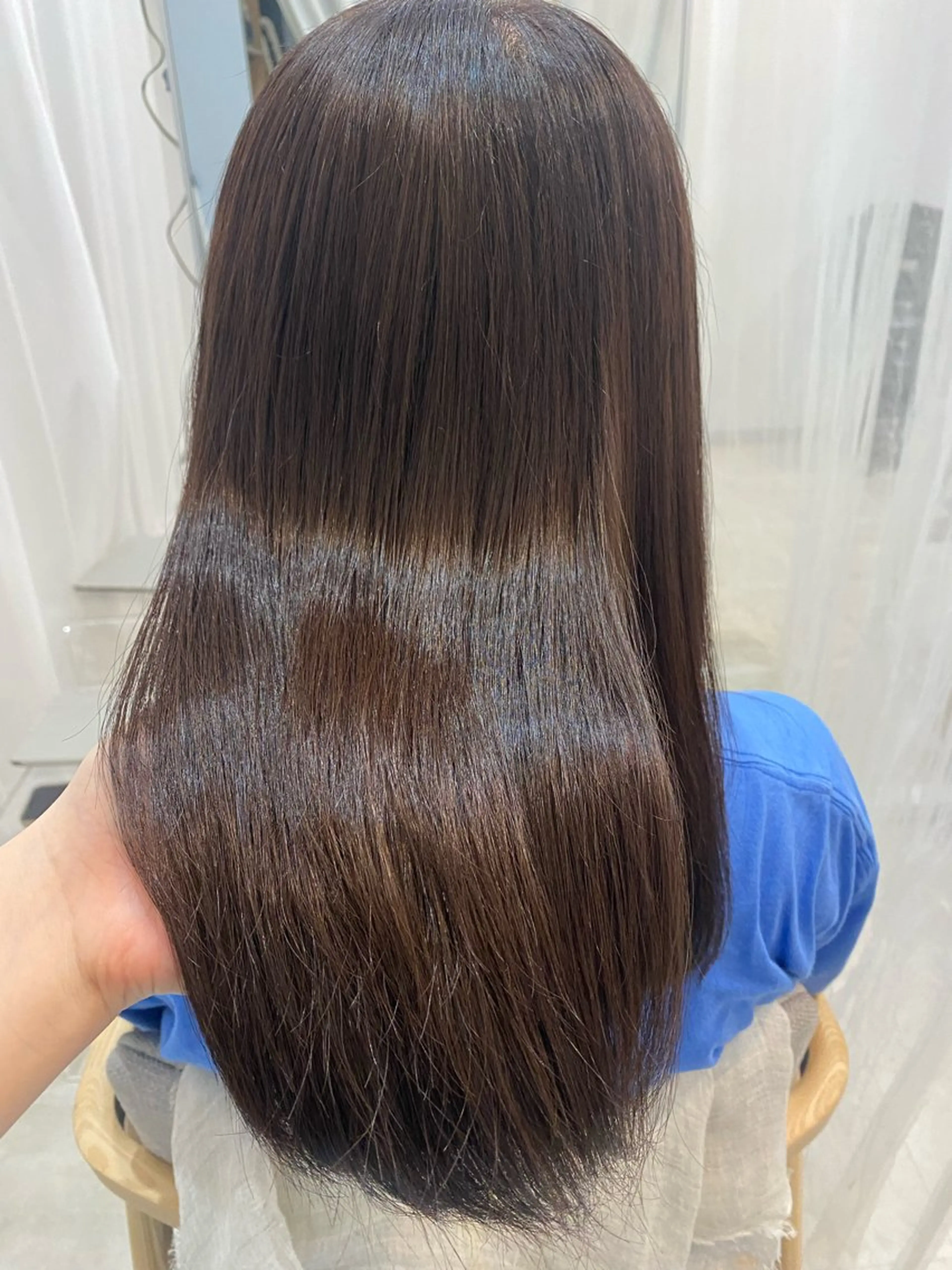 カラー アッシュ 透明感カラー ラベンダーカラー ラベンダーアッシュ 谷川 李奈のヘアスタイル