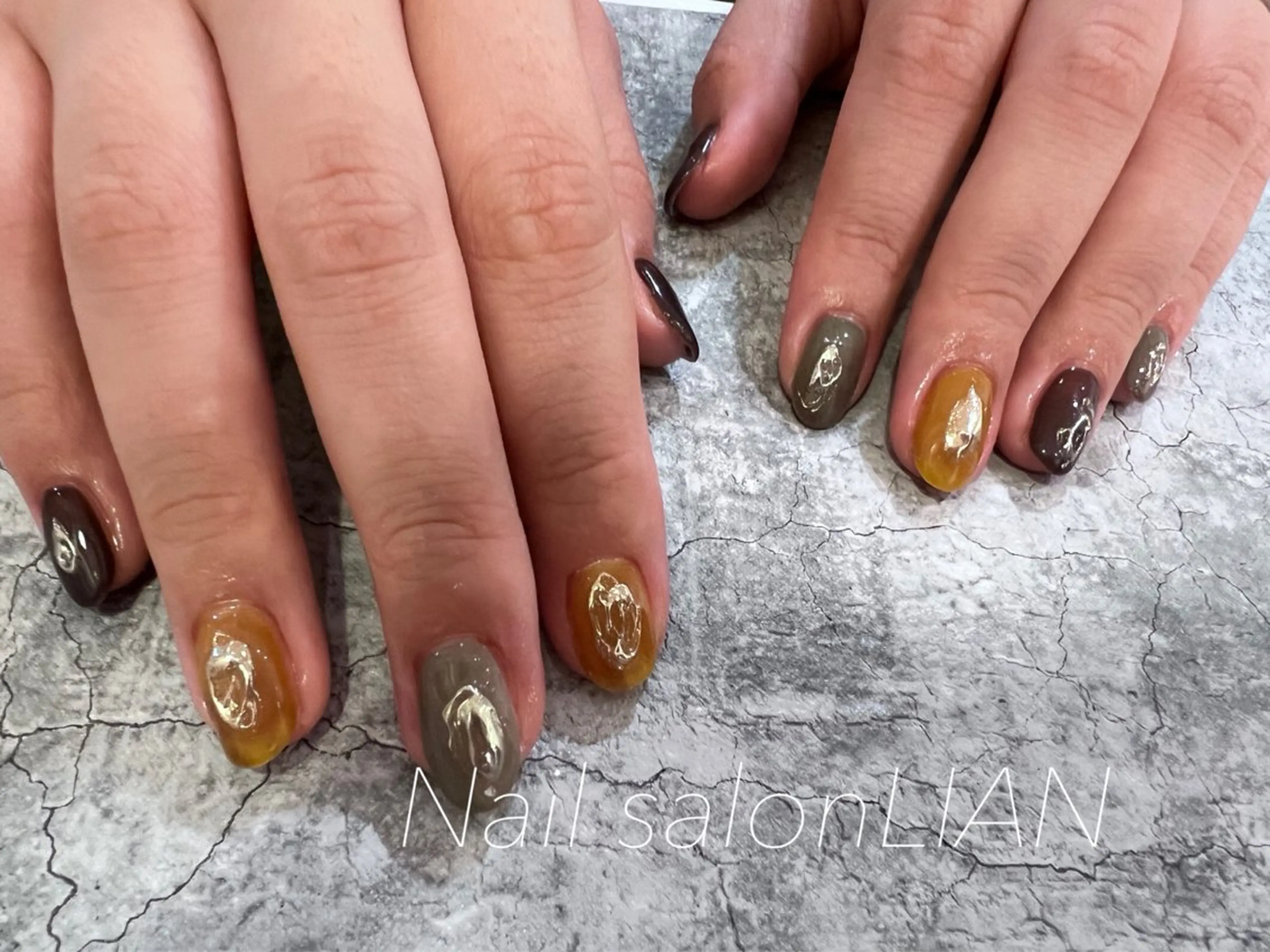ネイル ニュアンスネイル Nail salon LIANのネイルデザイン