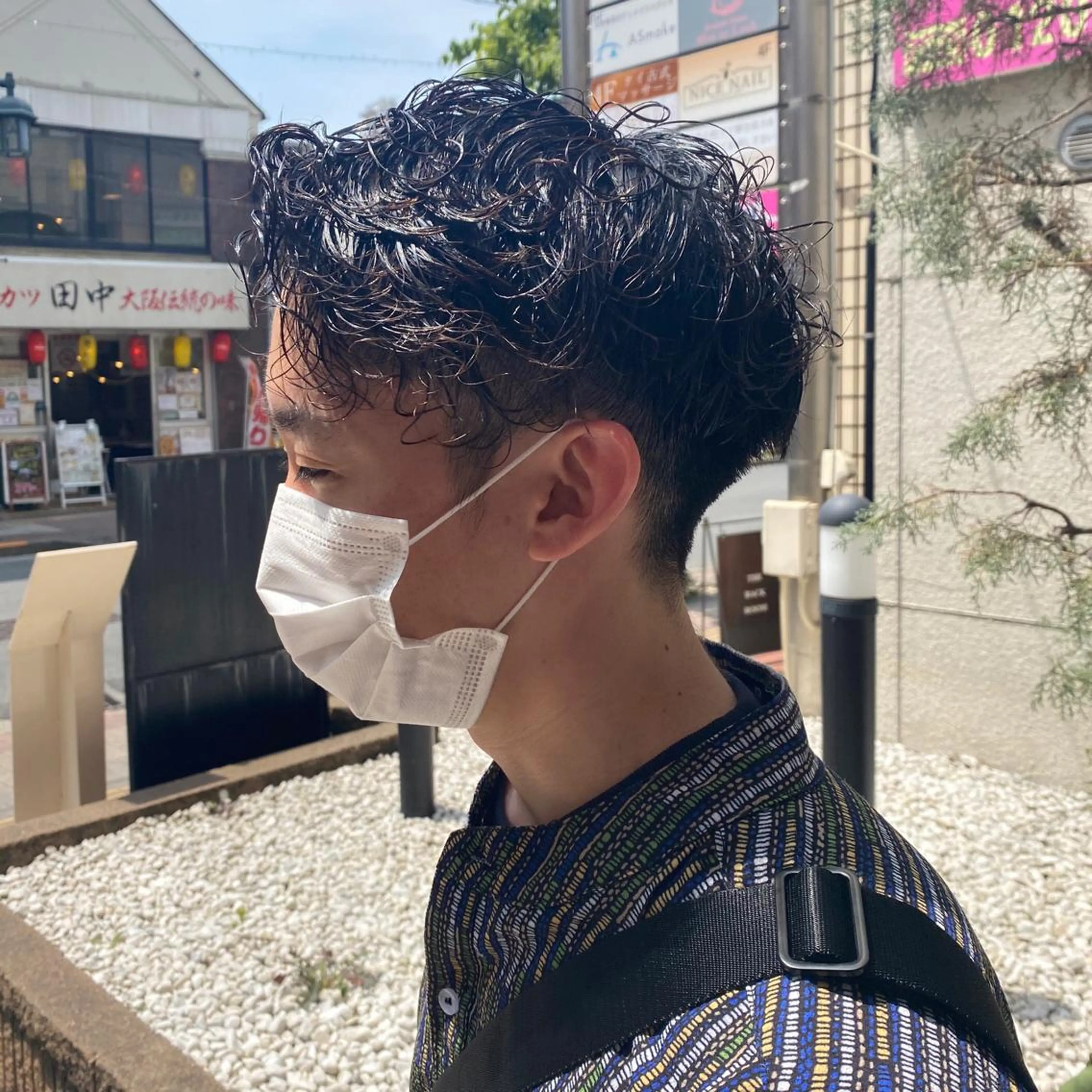 ショート パーマ メンズ メンズパーマ カット パーマ 似合わせ提案サラ艶♡ 彩華のヘアスタイル