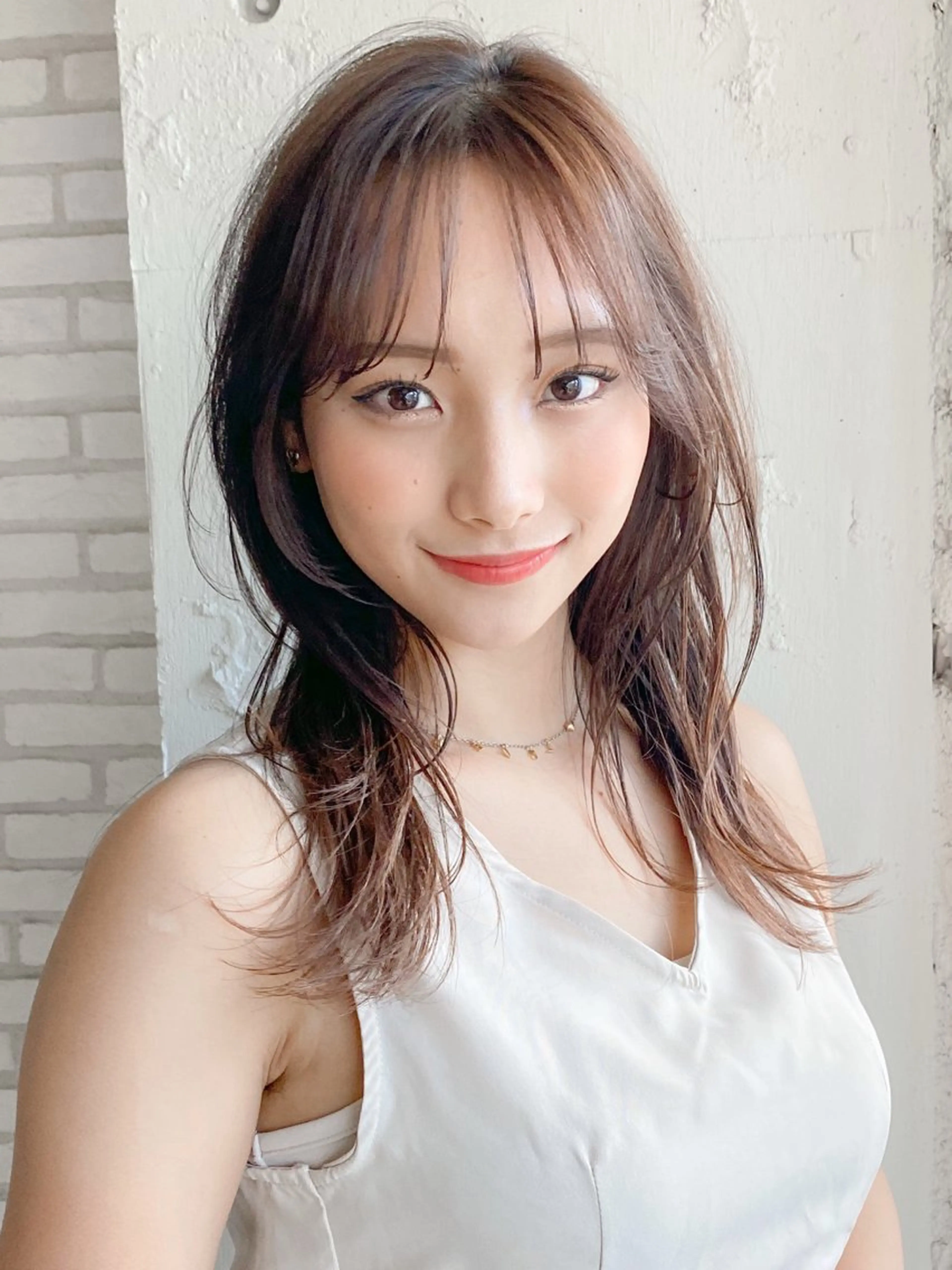 セミロング カラー レイヤーカット カット ヘアカラー トリートメント レイヤー×髪質改善✨ 渋谷/佐藤侑哉のヘアスタイル