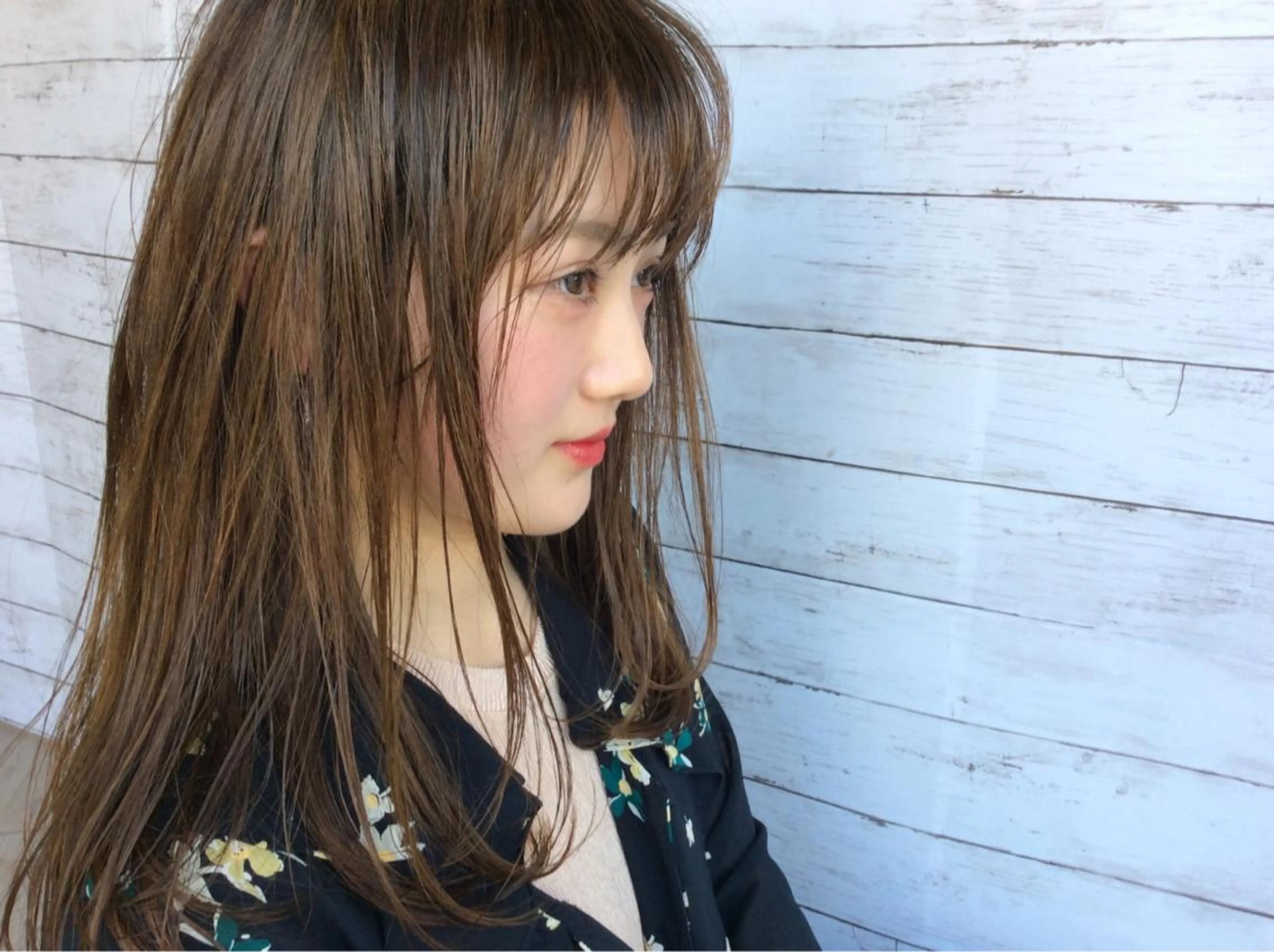 セミロング カラー パーマ ヘアアレンジ 日比 貴大/ minim hairのヘアスタイル