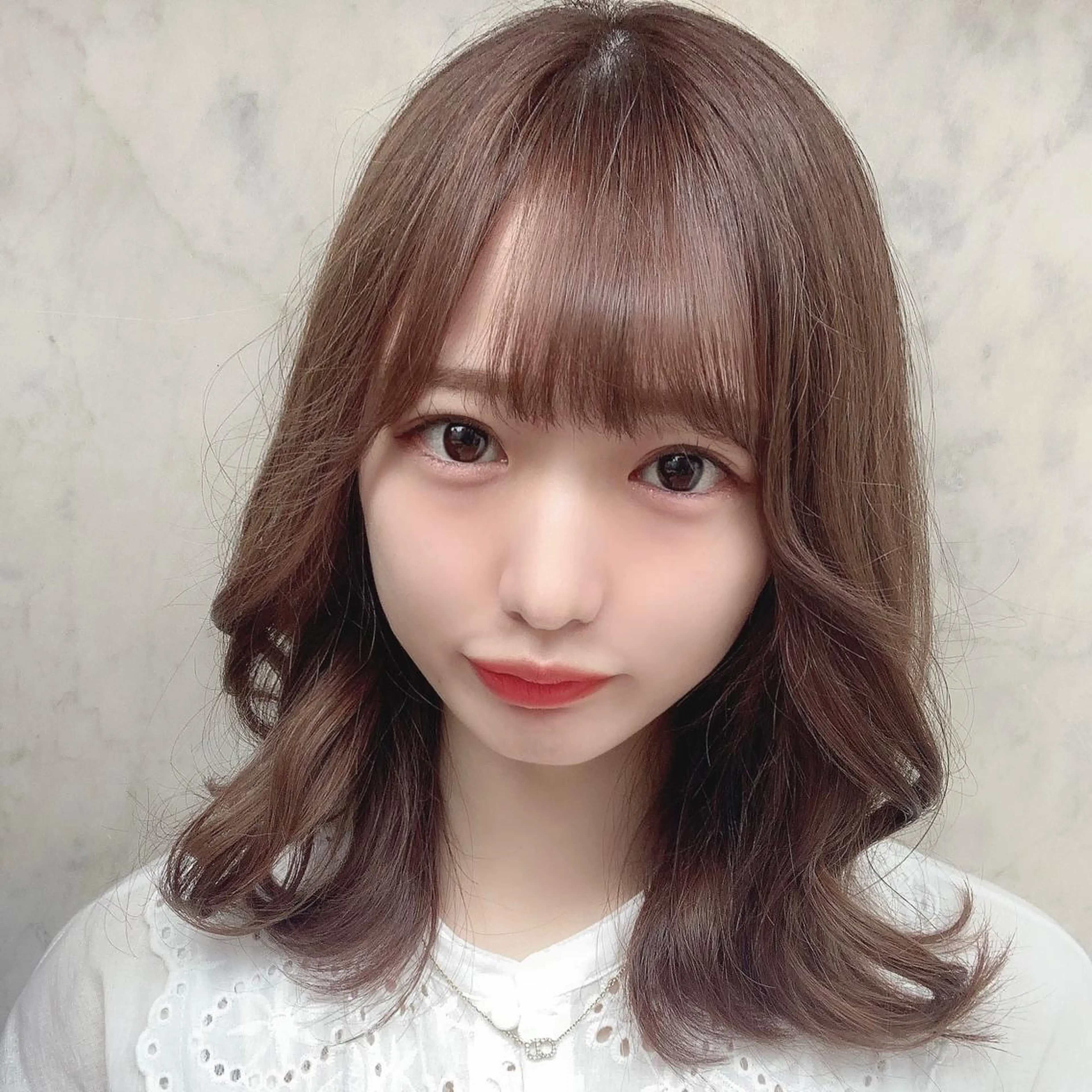 ミディアム カラー くびれヘア 韓国風ヘア ✨️美髪矯正×似合わ せ艶カラー✨藤田透のヘアスタイル