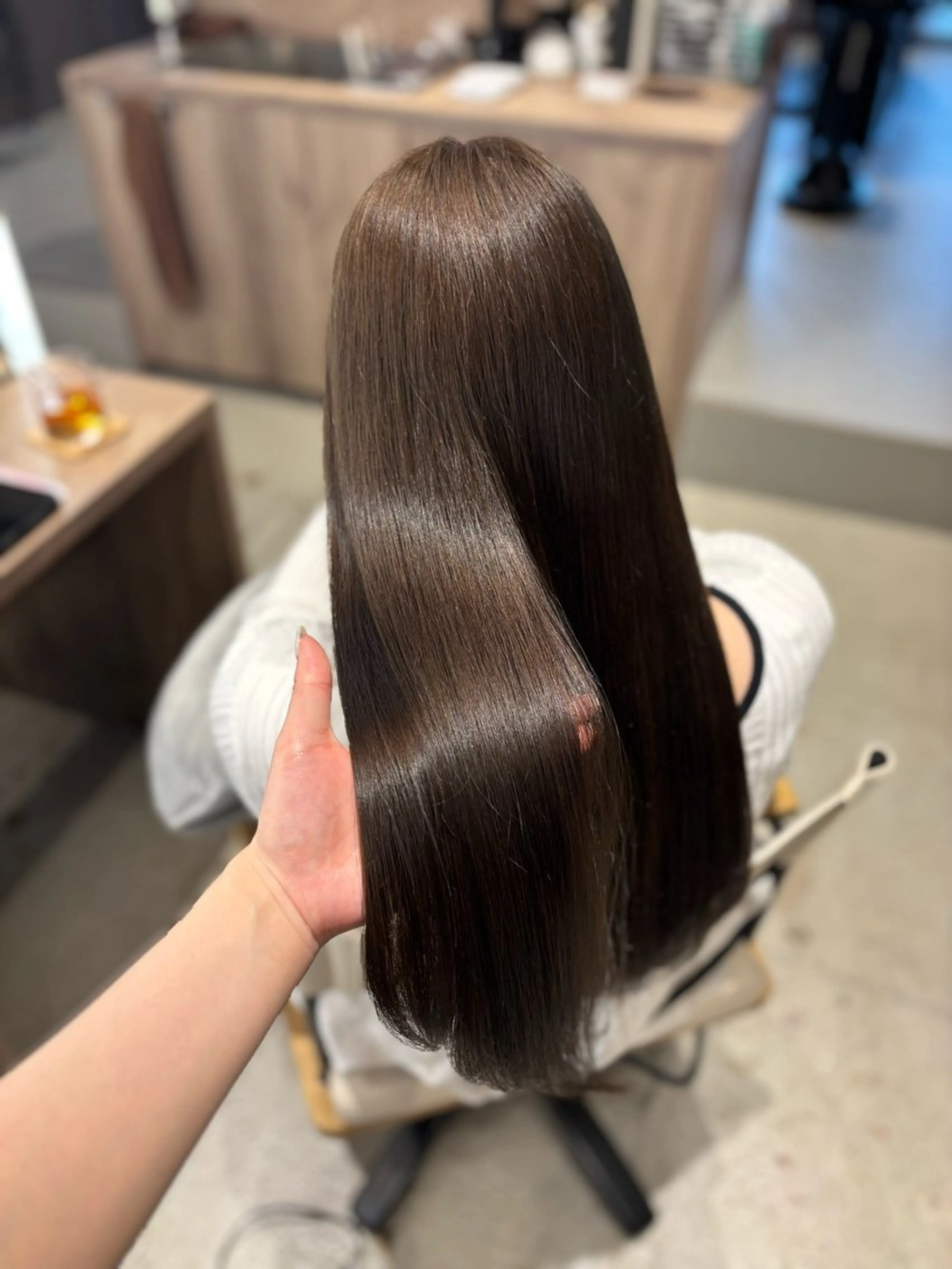 【髪質改善】カット＋髪質改善ストレート＋リペアトリートメント付き✨️の写真