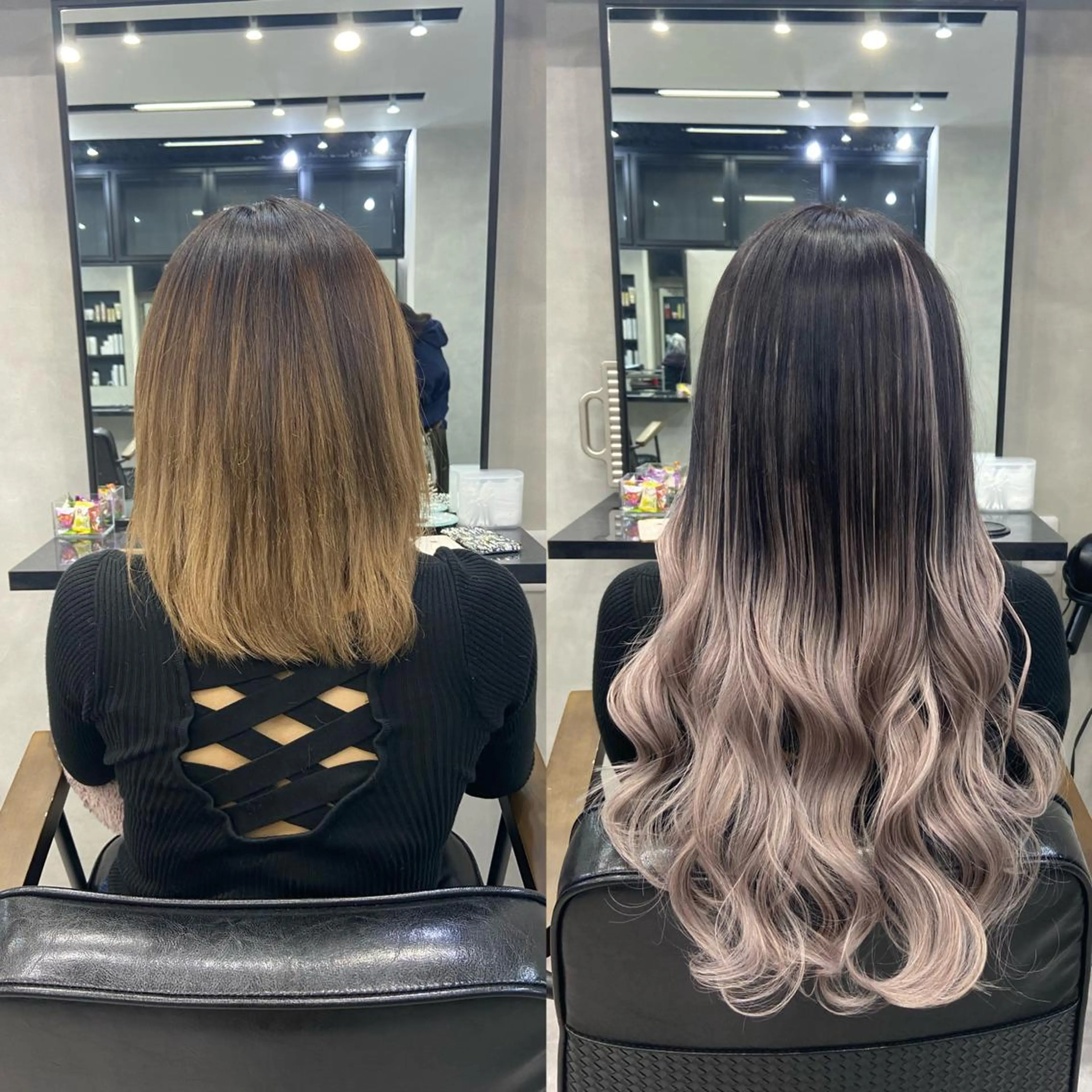 ロング カラー ヘアアレンジ シールエクステ ダブルカラー グラデーションカラー ハイライトカラー インナーカラー ar+ ❤︎ maiのヘアスタイル