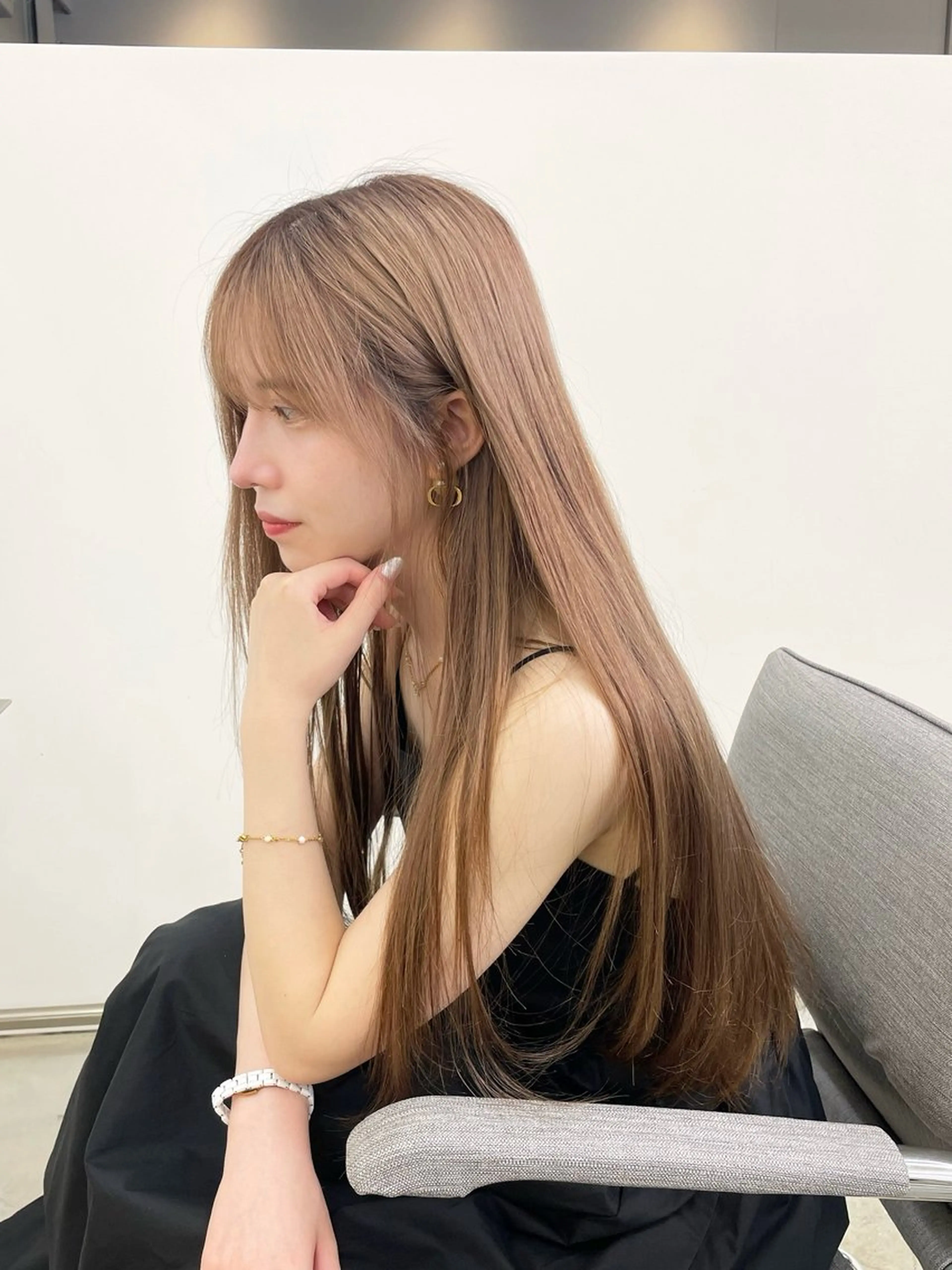 ロング カット 縮毛矯正 トリートメント 🦋韓国系指名No1 店長/圓山 祐也🦋のヘアスタイル