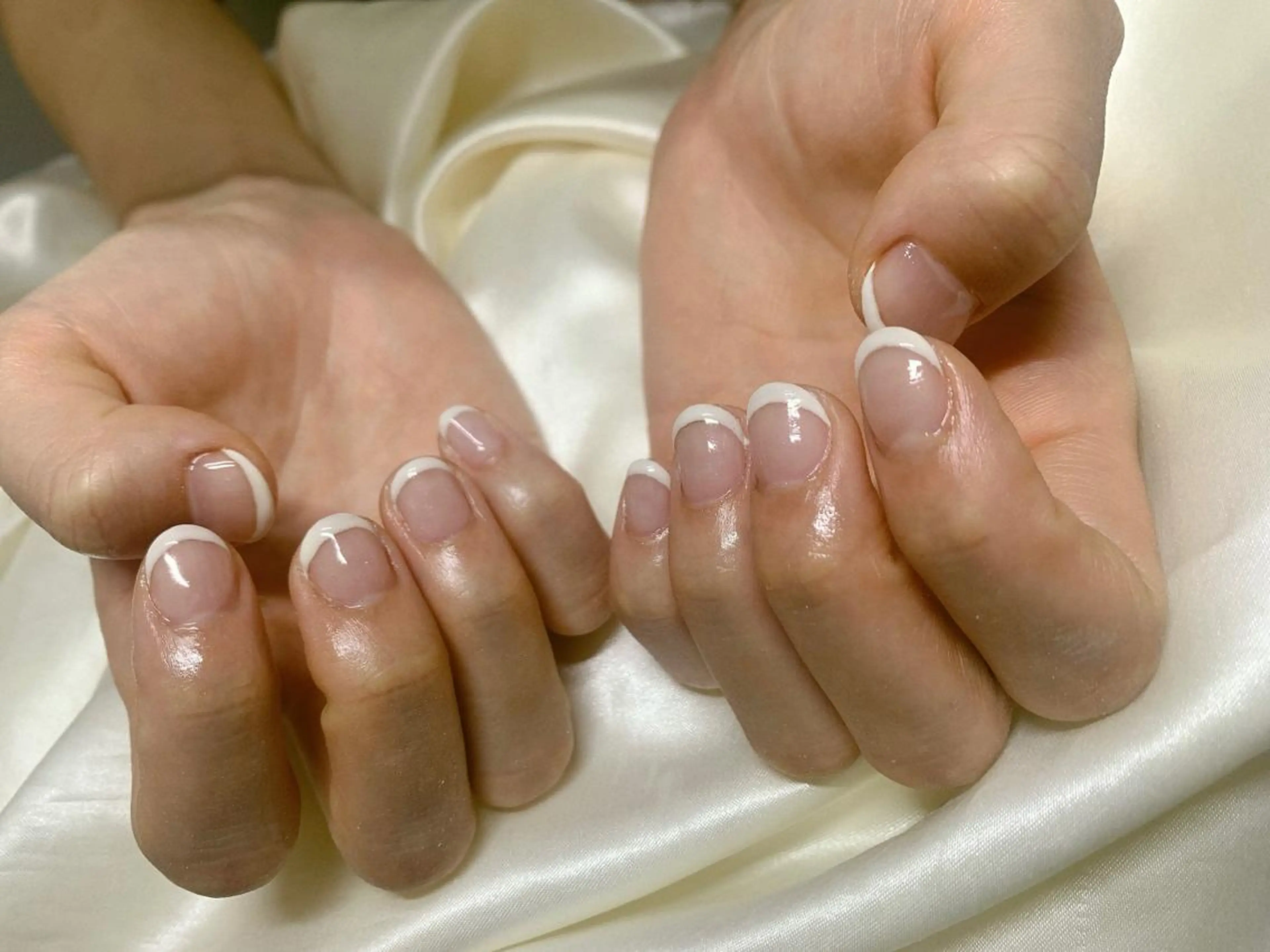 ネイル フレンチネイル Mogu nail 二子玉川のネイルデザイン