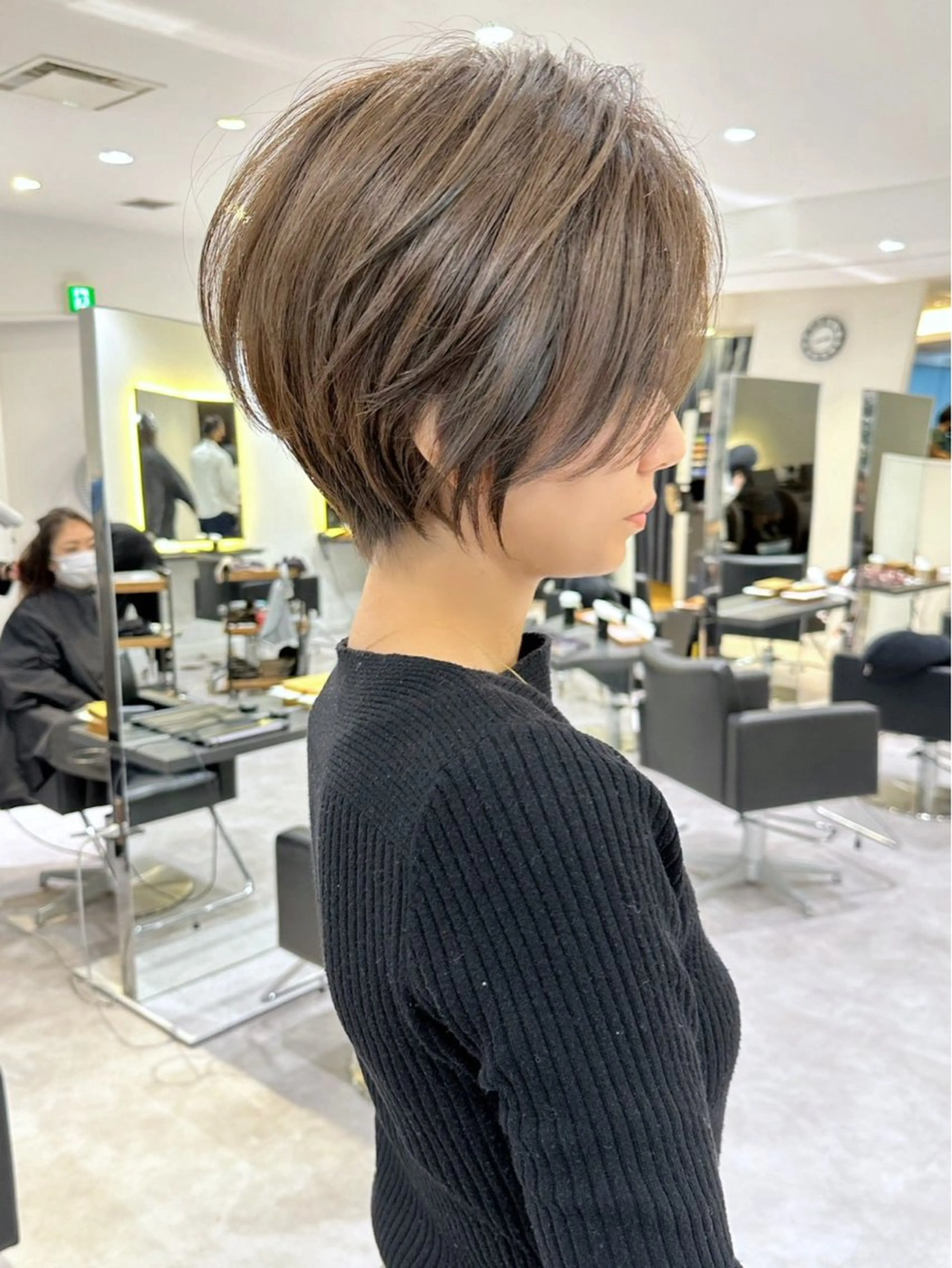 ショート ショートボブ ボブ くびれヘア レイヤーカット ショートヘア GOTODY SHAiRE SALON 天神Bellus店所属・✂︎taiga✂︎ 似合わせショートのヘアスタイル