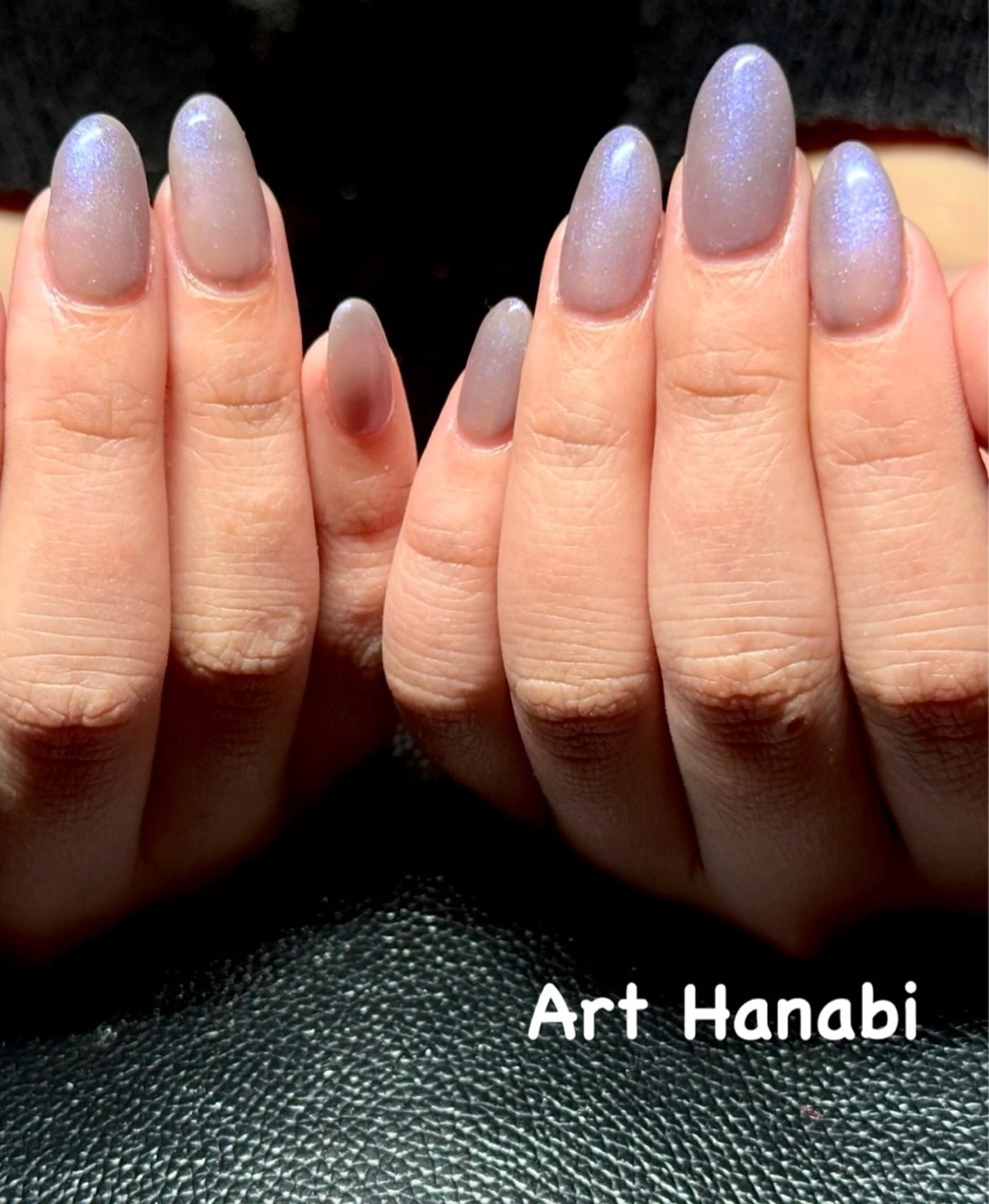 ネイル ブルー ワンカラーネイル Art Hanabi所属・Art Hanabi ミリのネイルデザイン