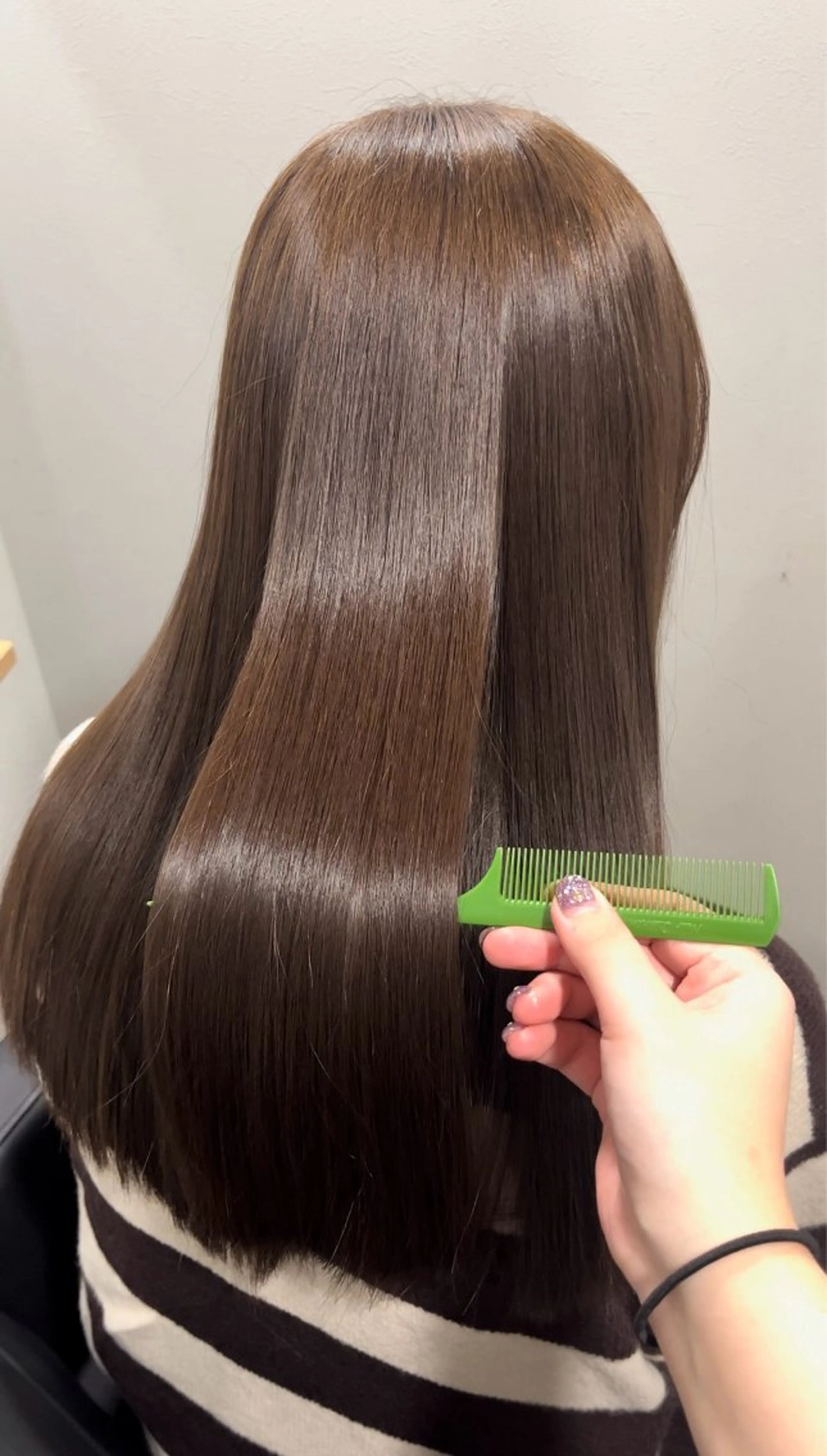 セミロング カラー ベージュカラー ブラウンカラー ブラウンベージュ 髪質改善 トリートメント eMir... 武蔵小杉所属・新舘 怜奈のヘアスタイル